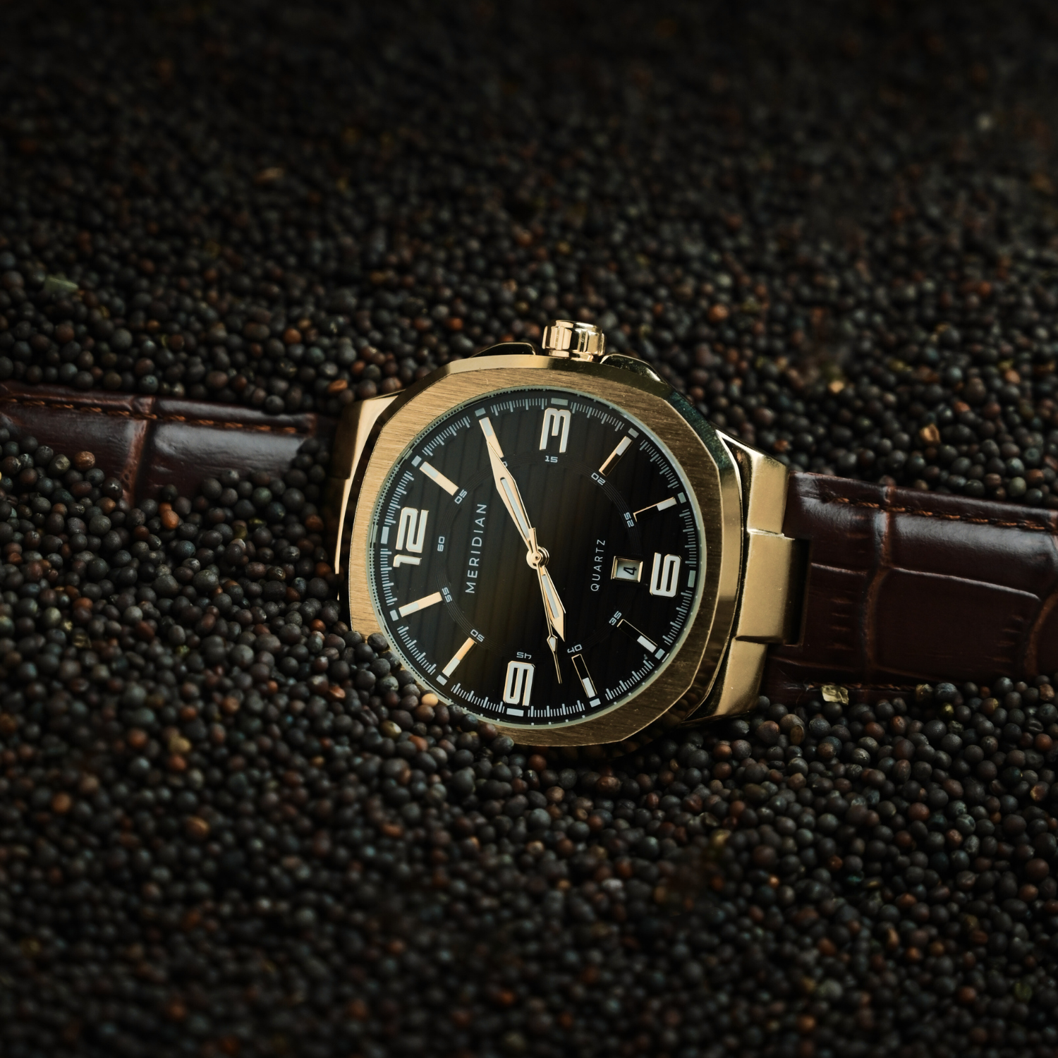 Prestige // Gold & Brown Leather