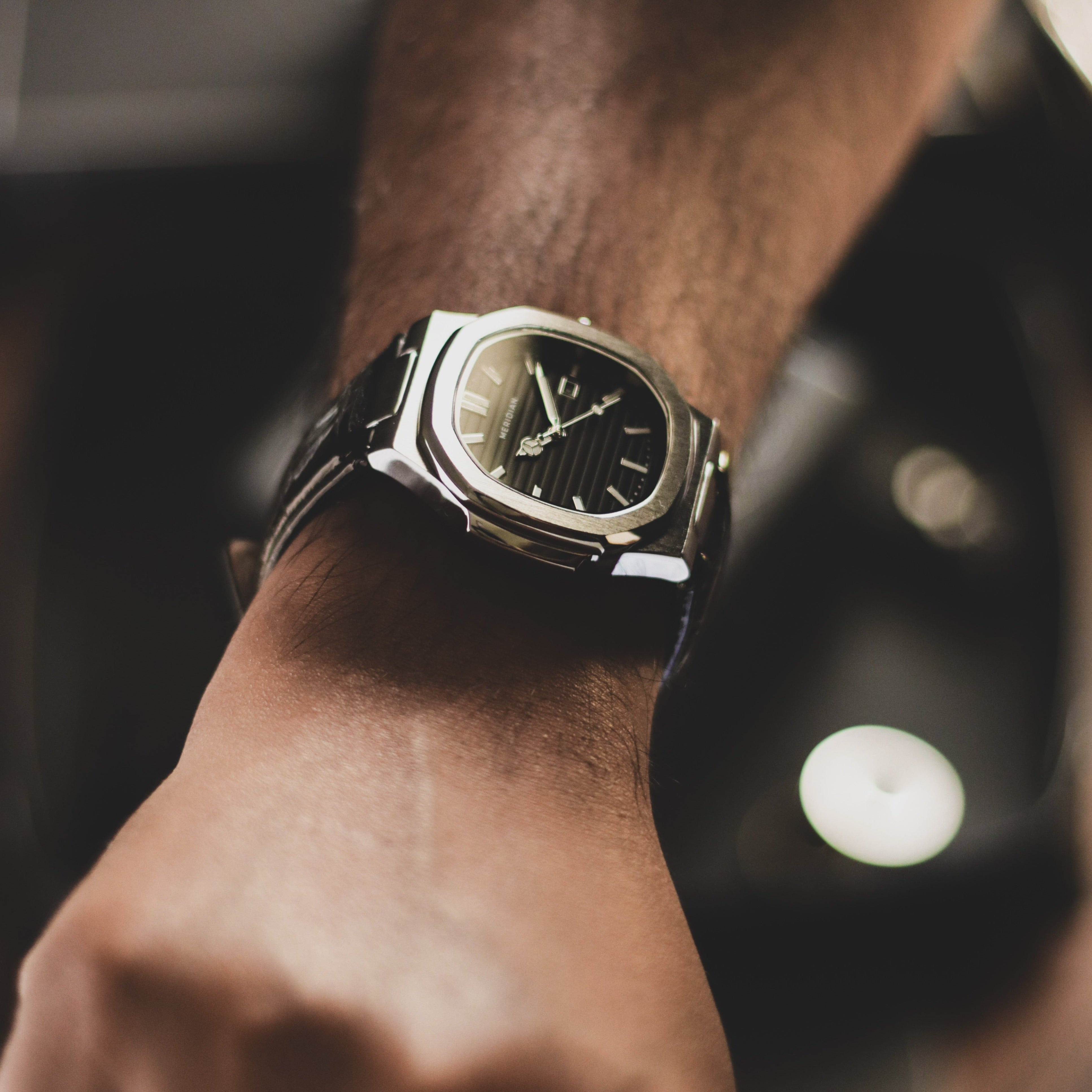 Tokyo // Silver, Black, Leather