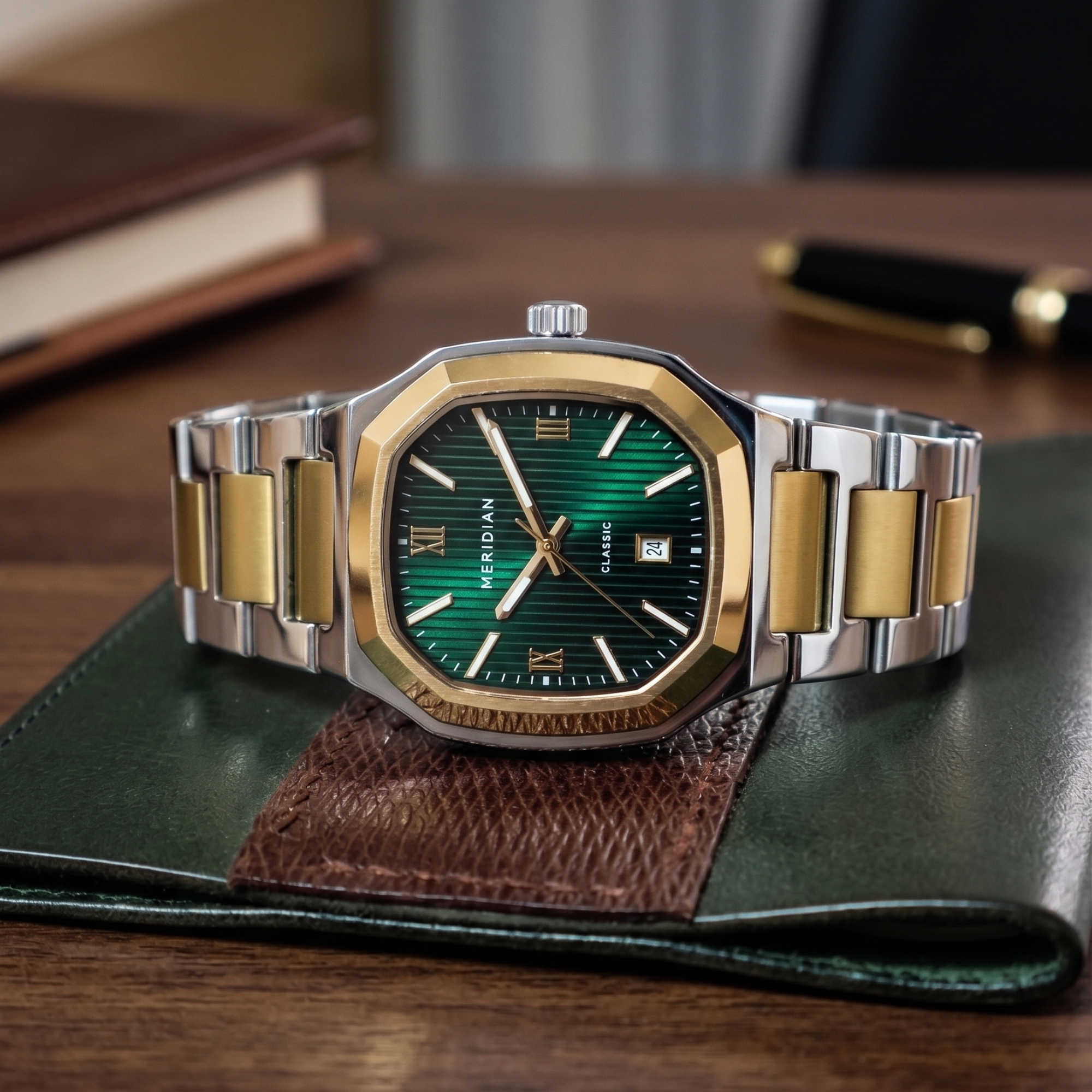 Classic // Silver, Gold & Green