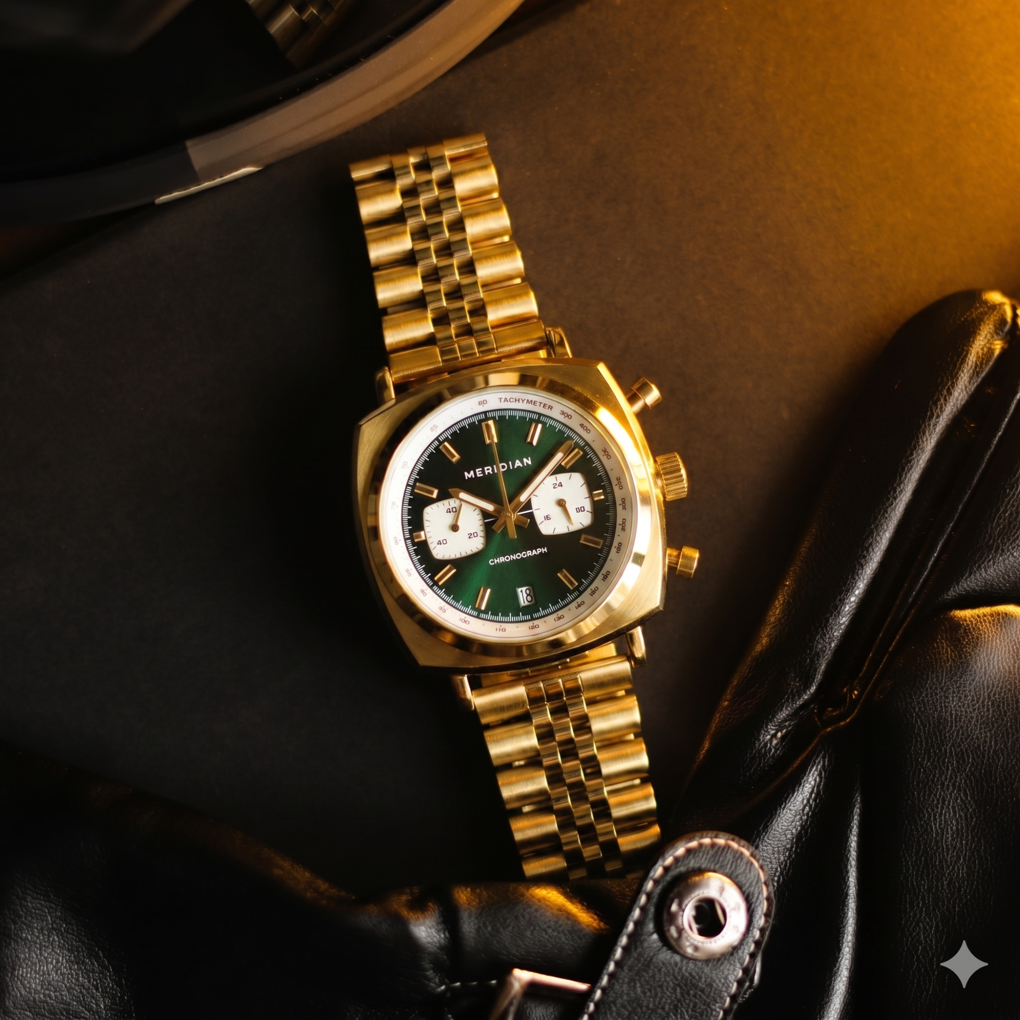 Chrono // Gold & Green