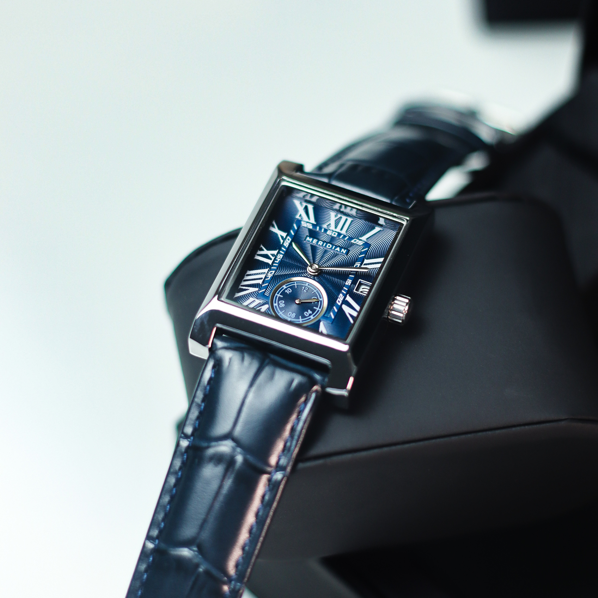 Heritage // Silver & Blue Leather