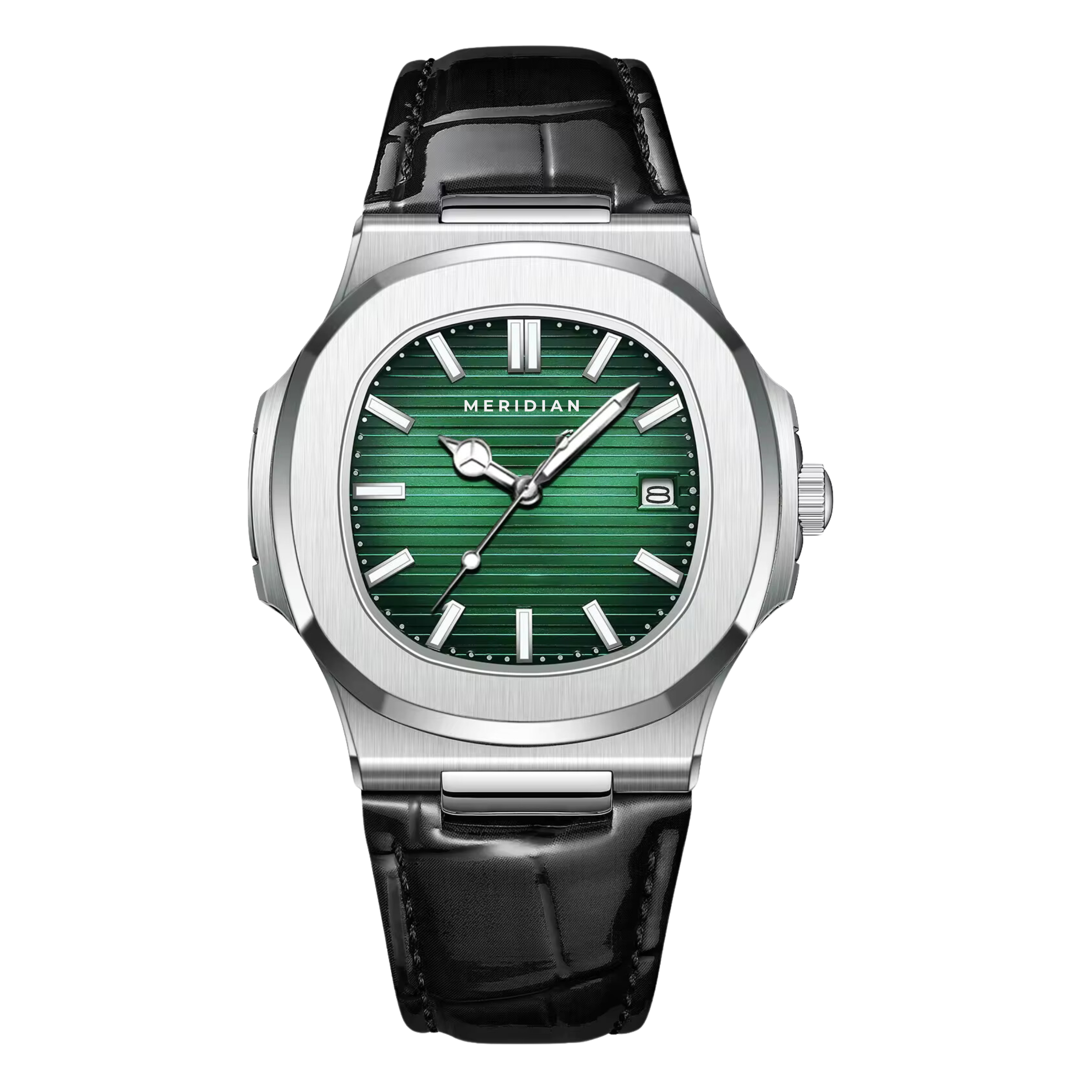 Tokyo // Silver, Green, Leather