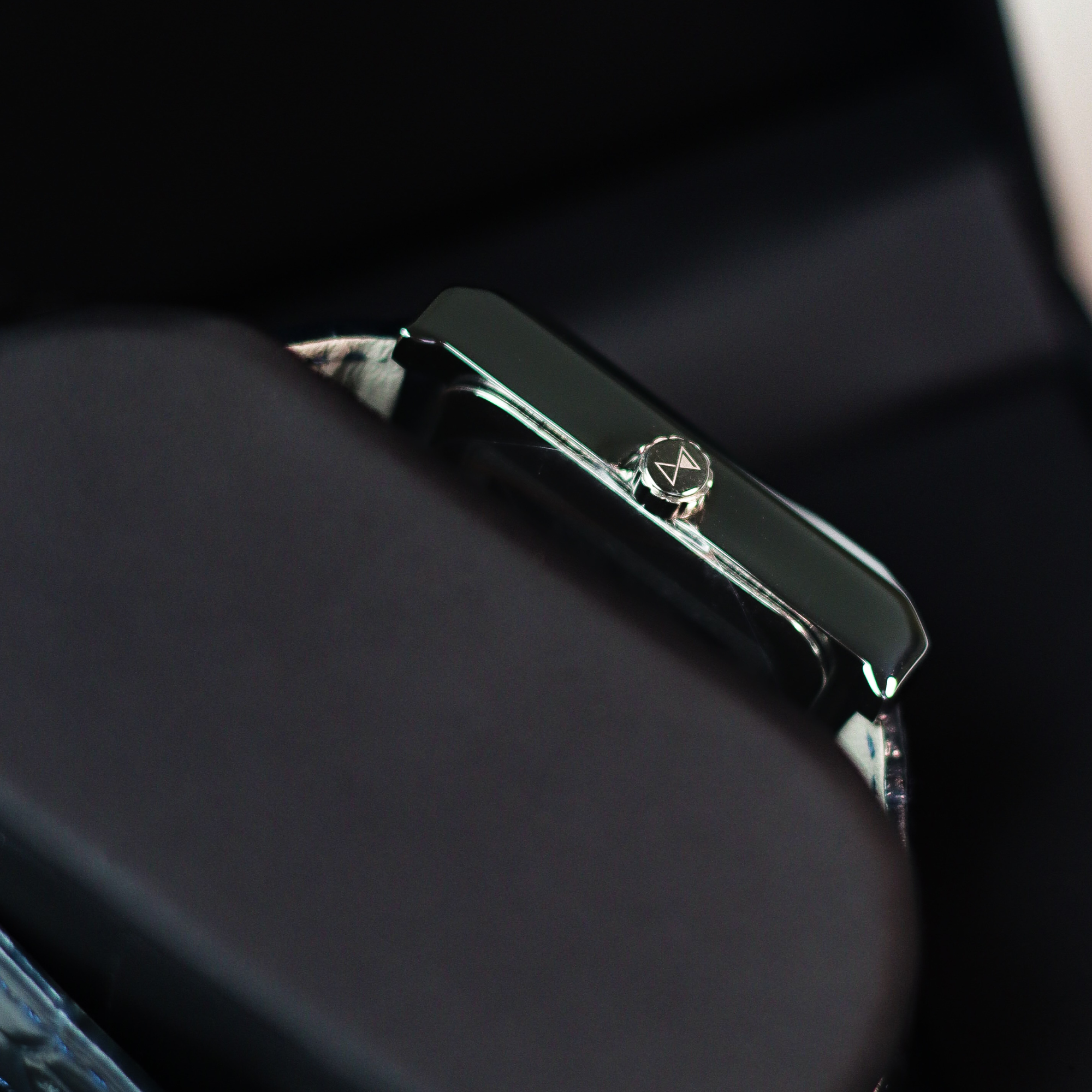 Heritage // Silver & Blue Leather