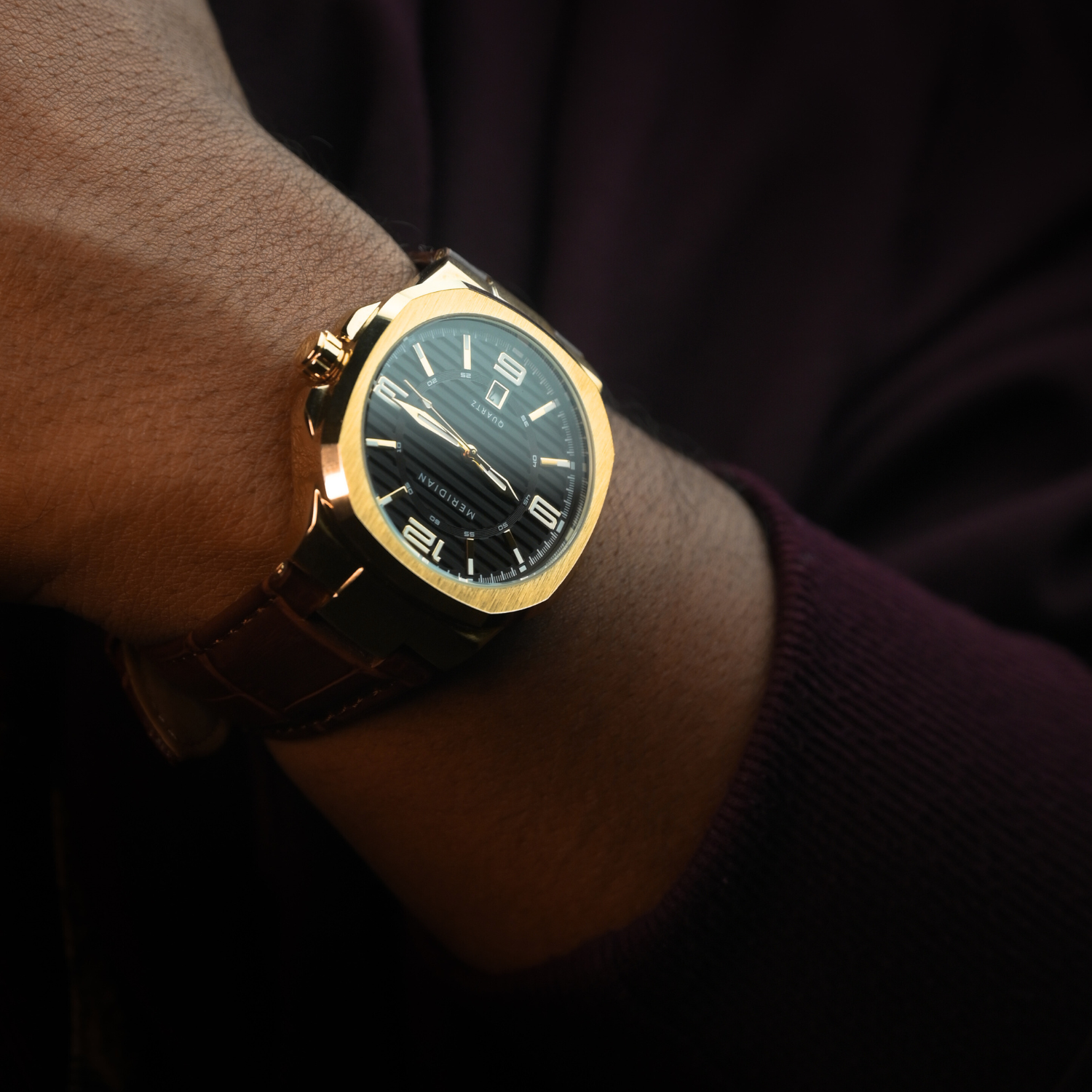 Prestige // Gold & Brown Leather