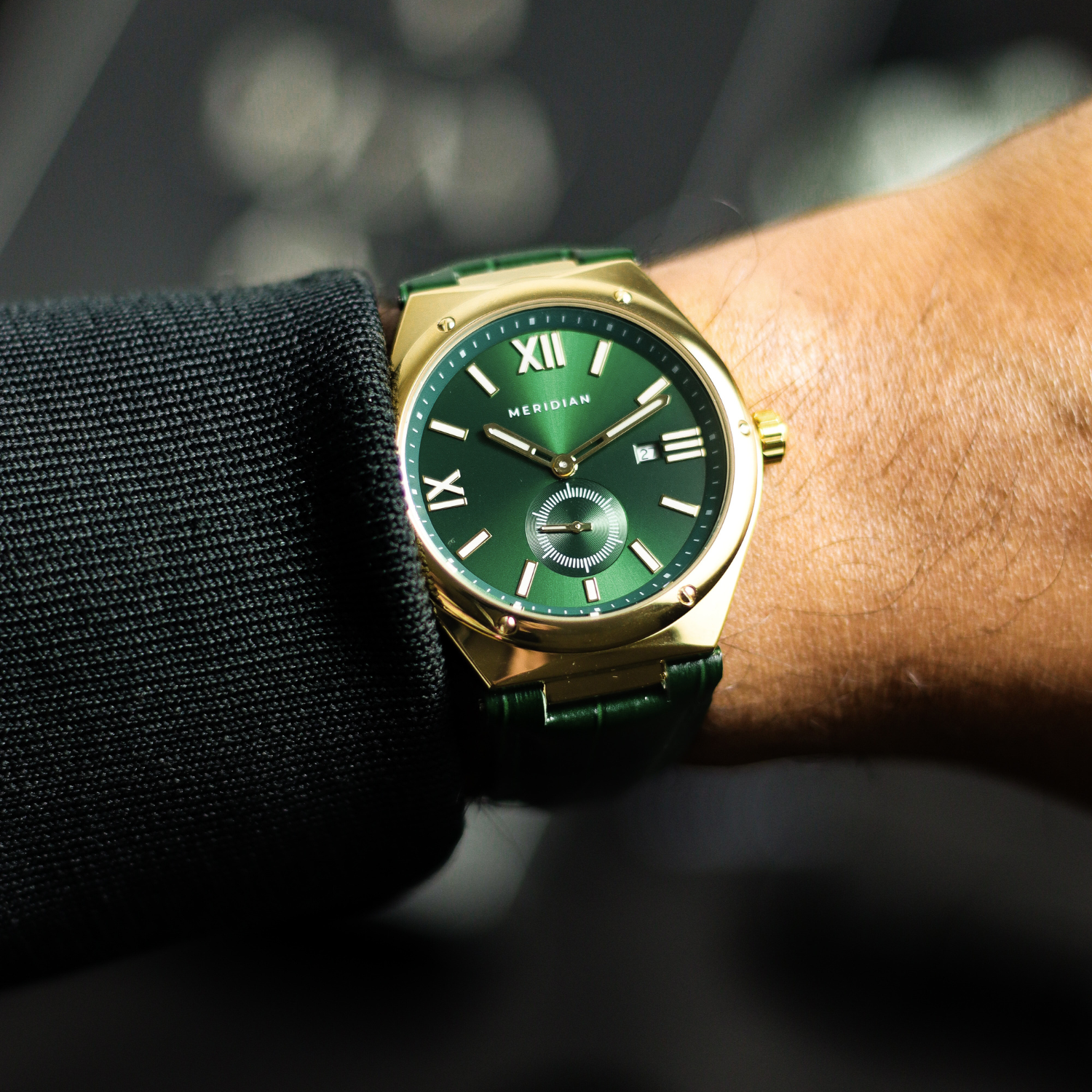 Legacy // Gold & Green Leather