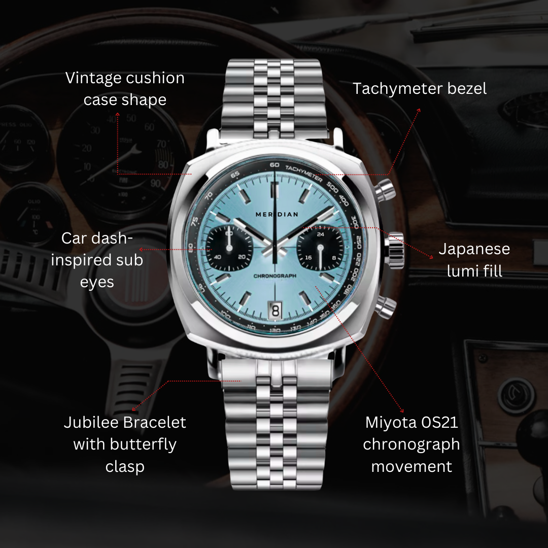 Chrono // Silver & Ice Blue