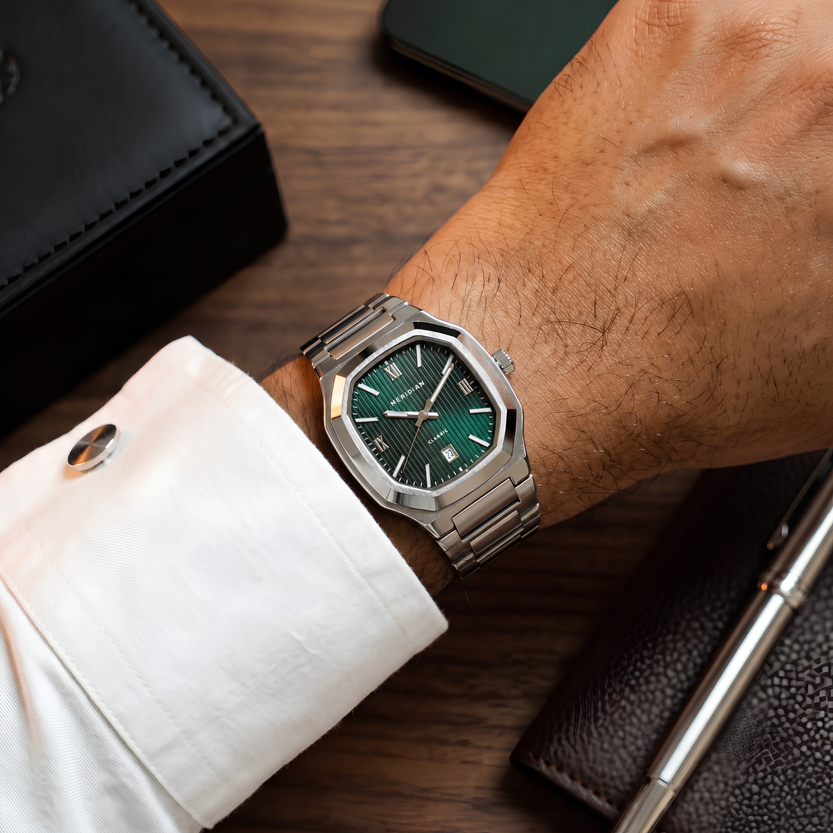Classic // Silver & Green