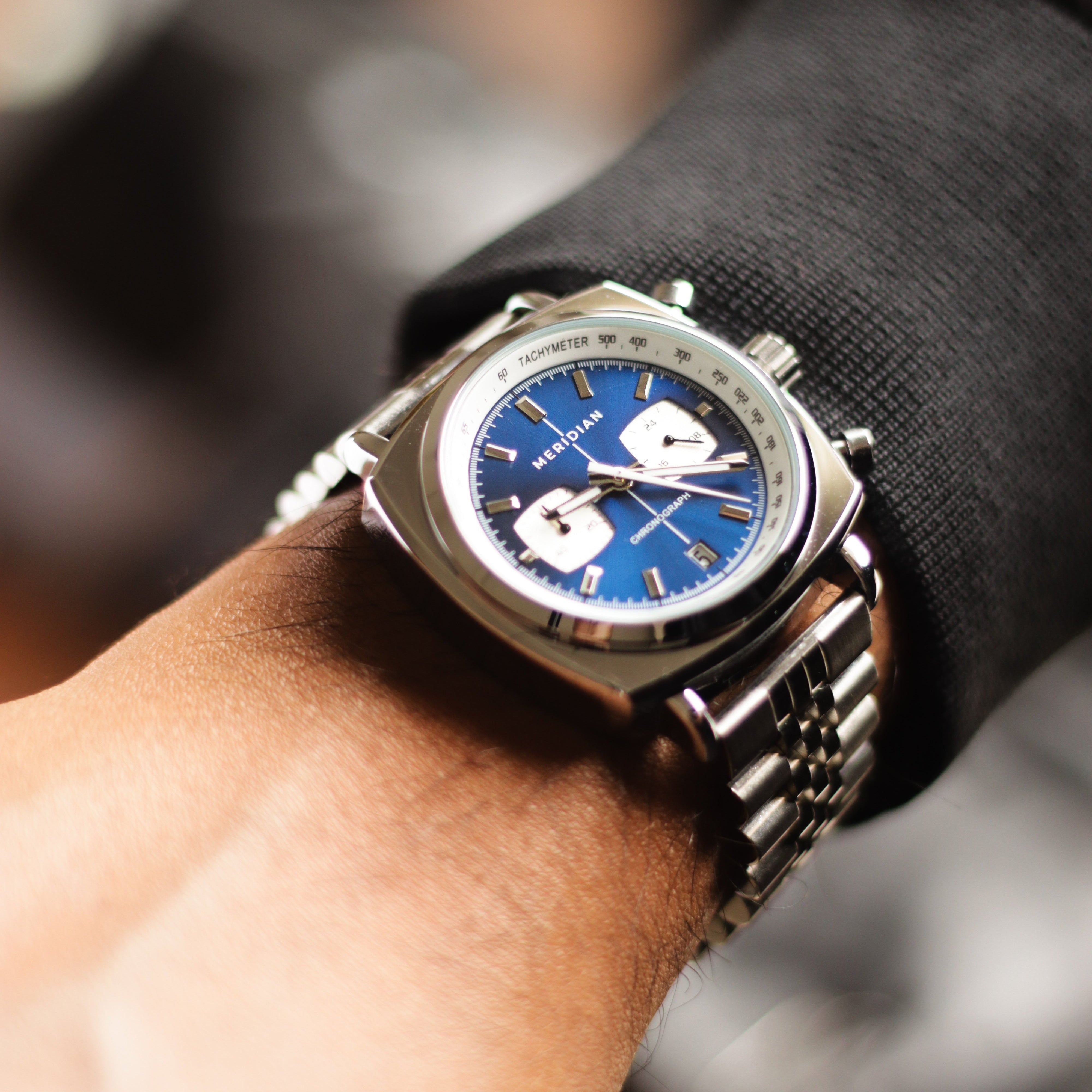 Chrono // Silver & Blue