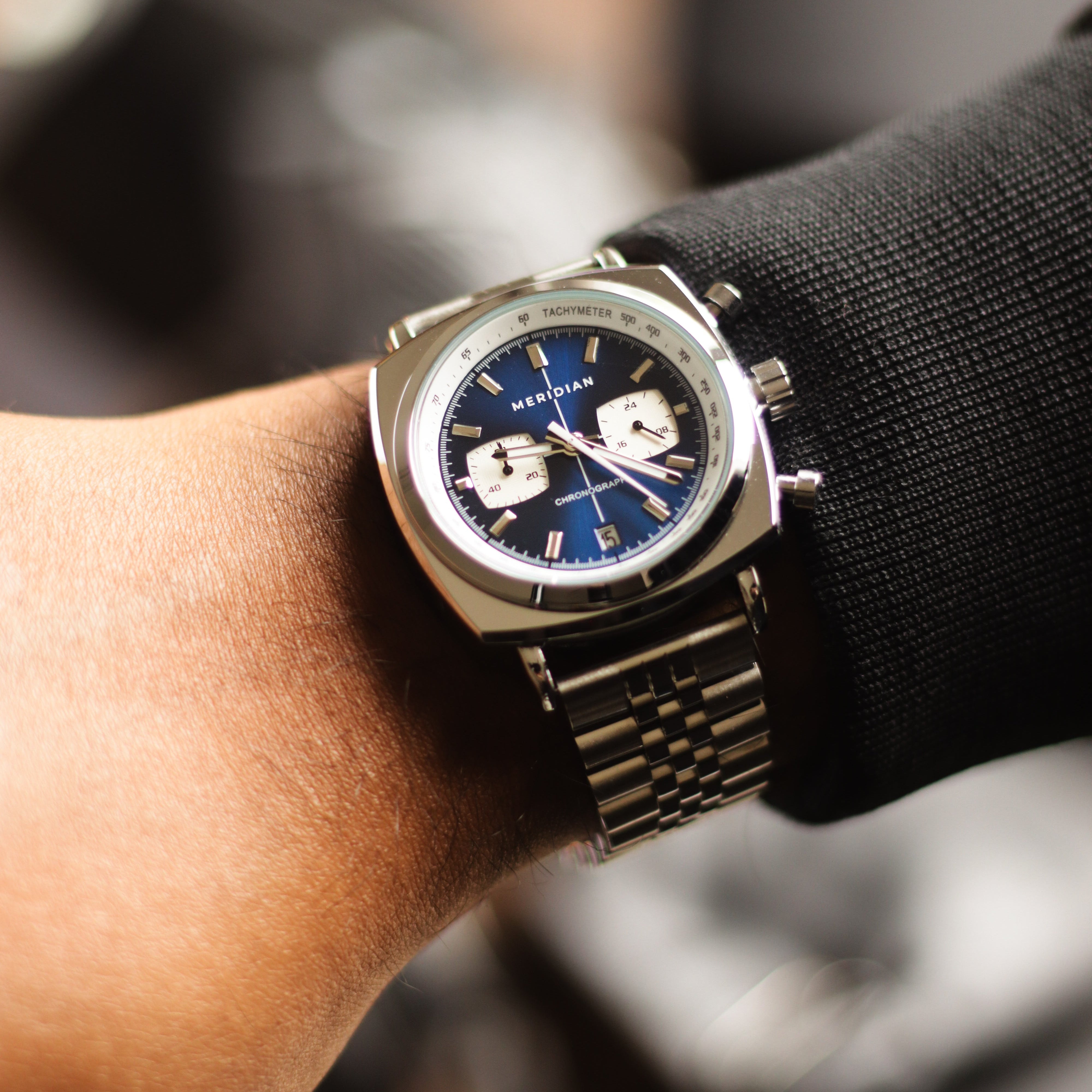 Chrono // Silver & Blue