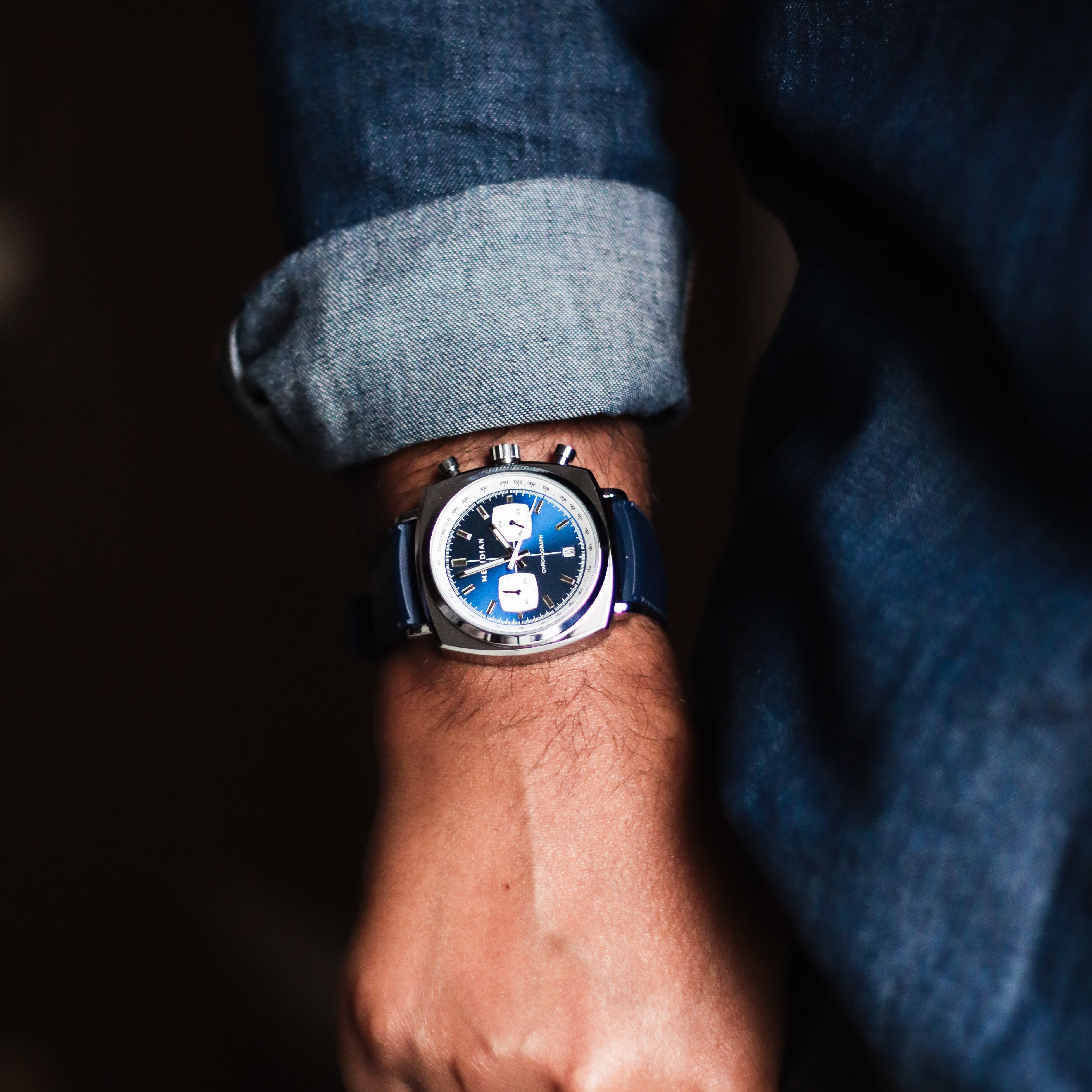 FKM Rubber Strap (22mm) for Chrono Collection - NAVY BLUE