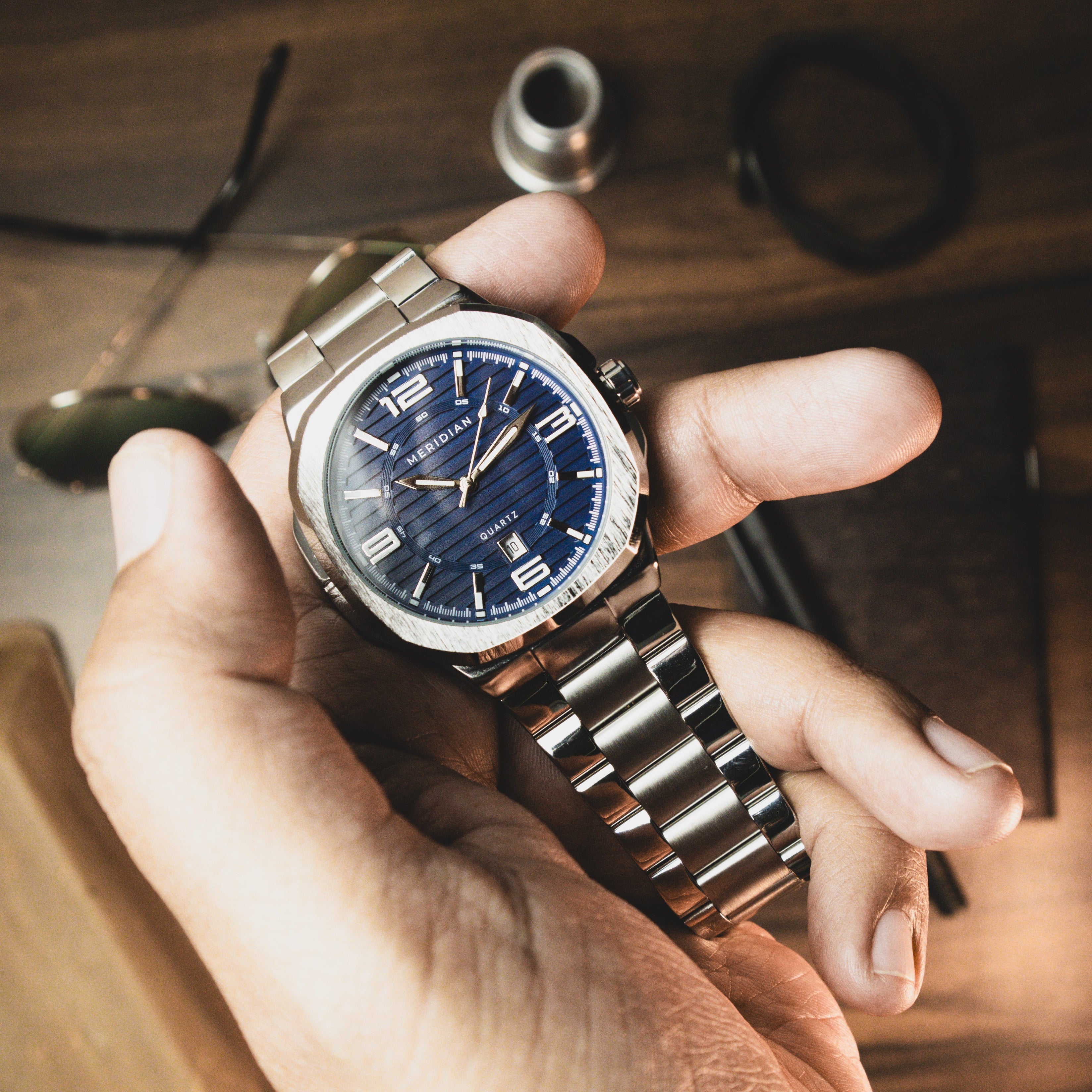 Prestige // Silver & Blue