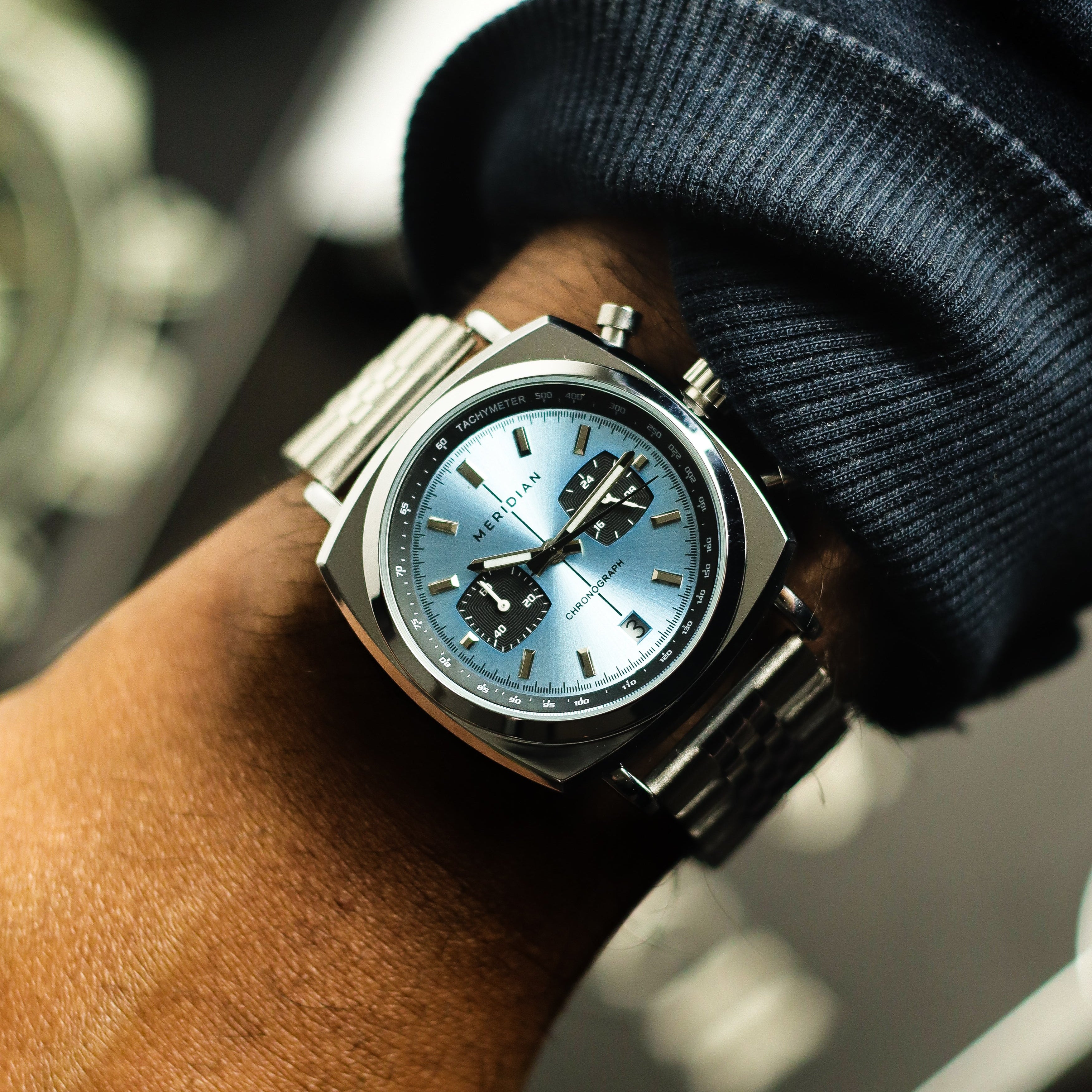 Chrono // Silver & Ice Blue