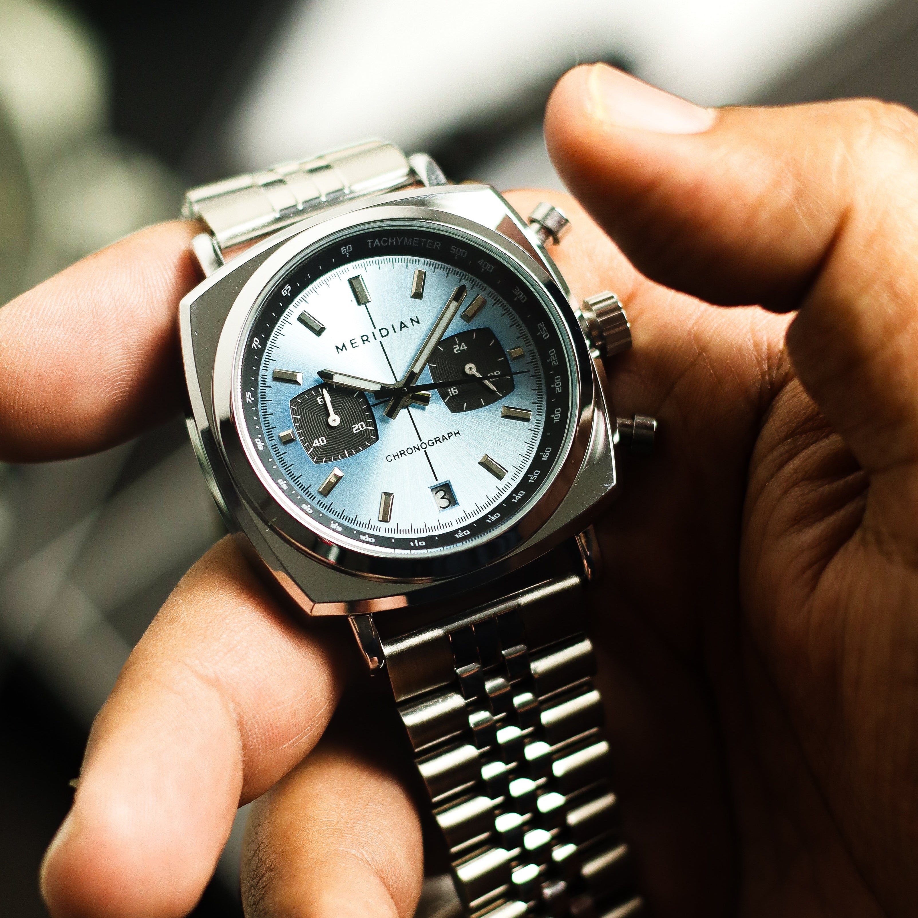 Chrono // Silver & Ice Blue