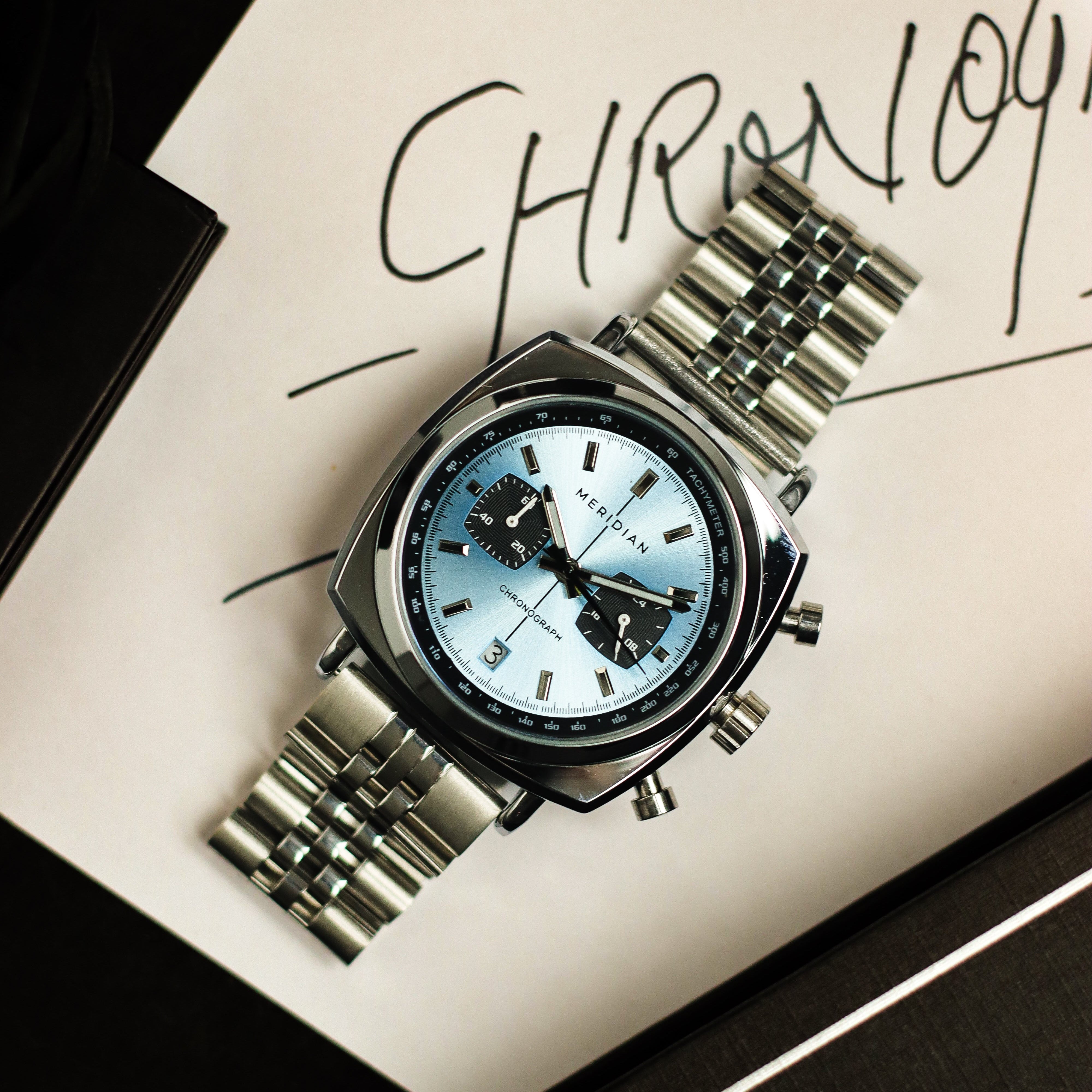 Chrono // Silver & Ice Blue