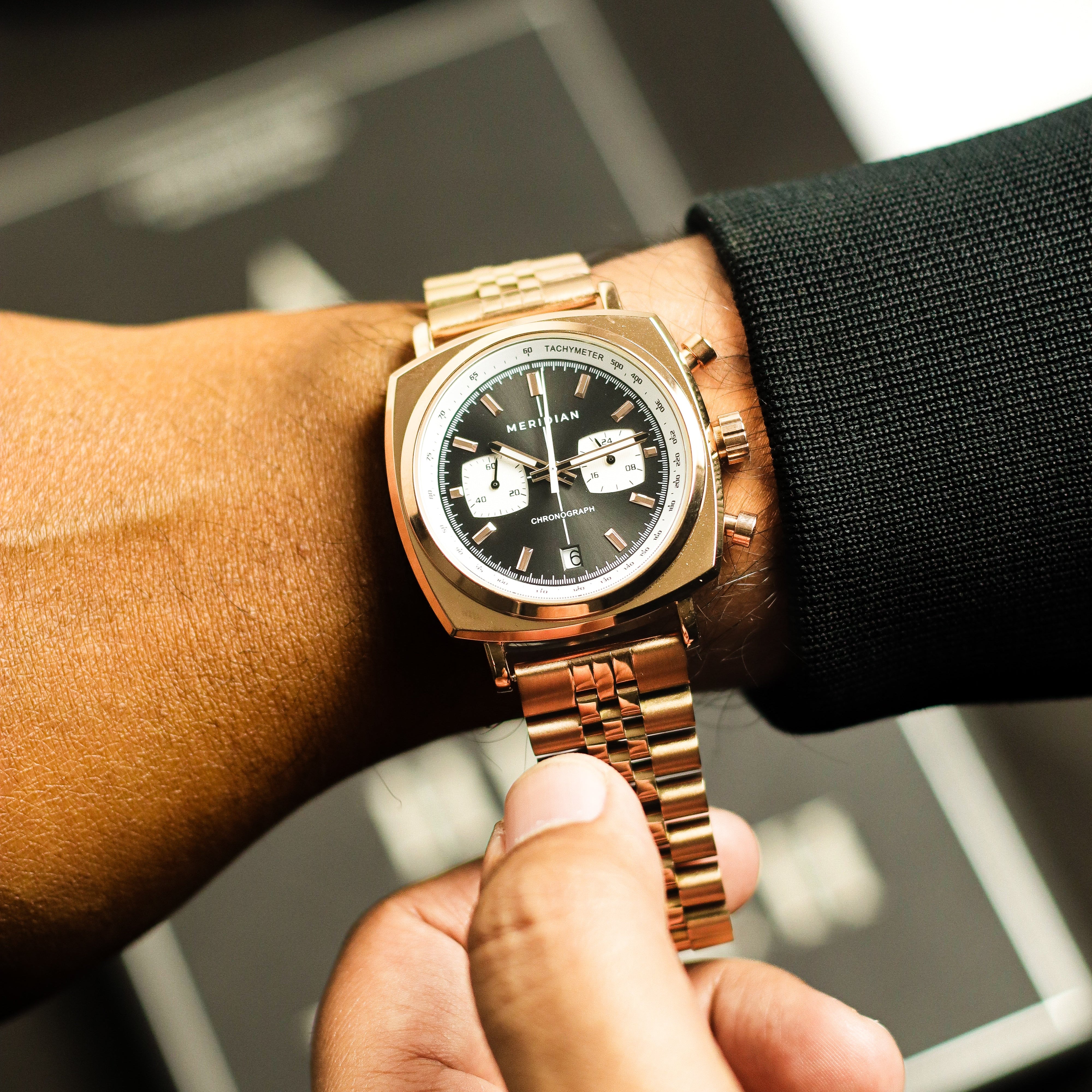 Chrono // Rose Gold & Black