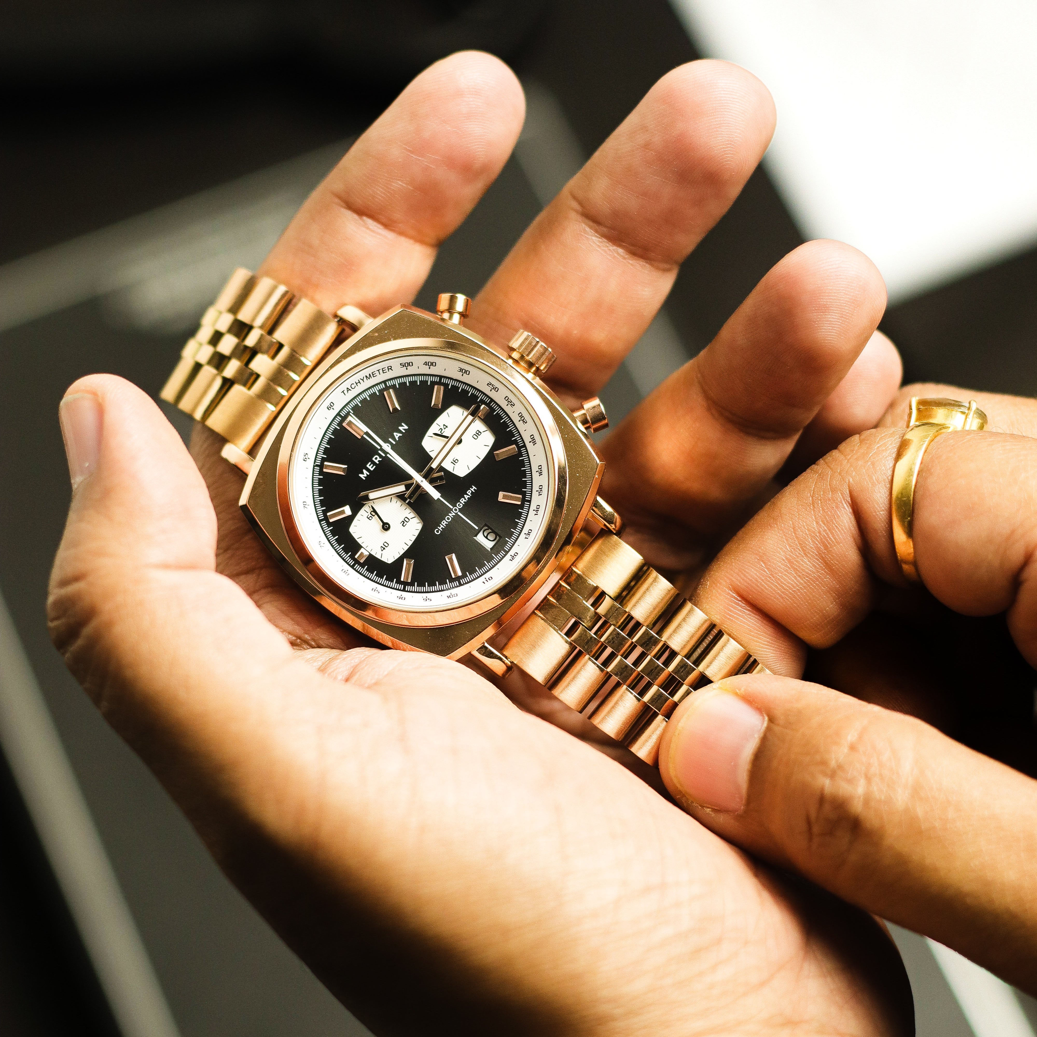 Chrono // Rose Gold & Black