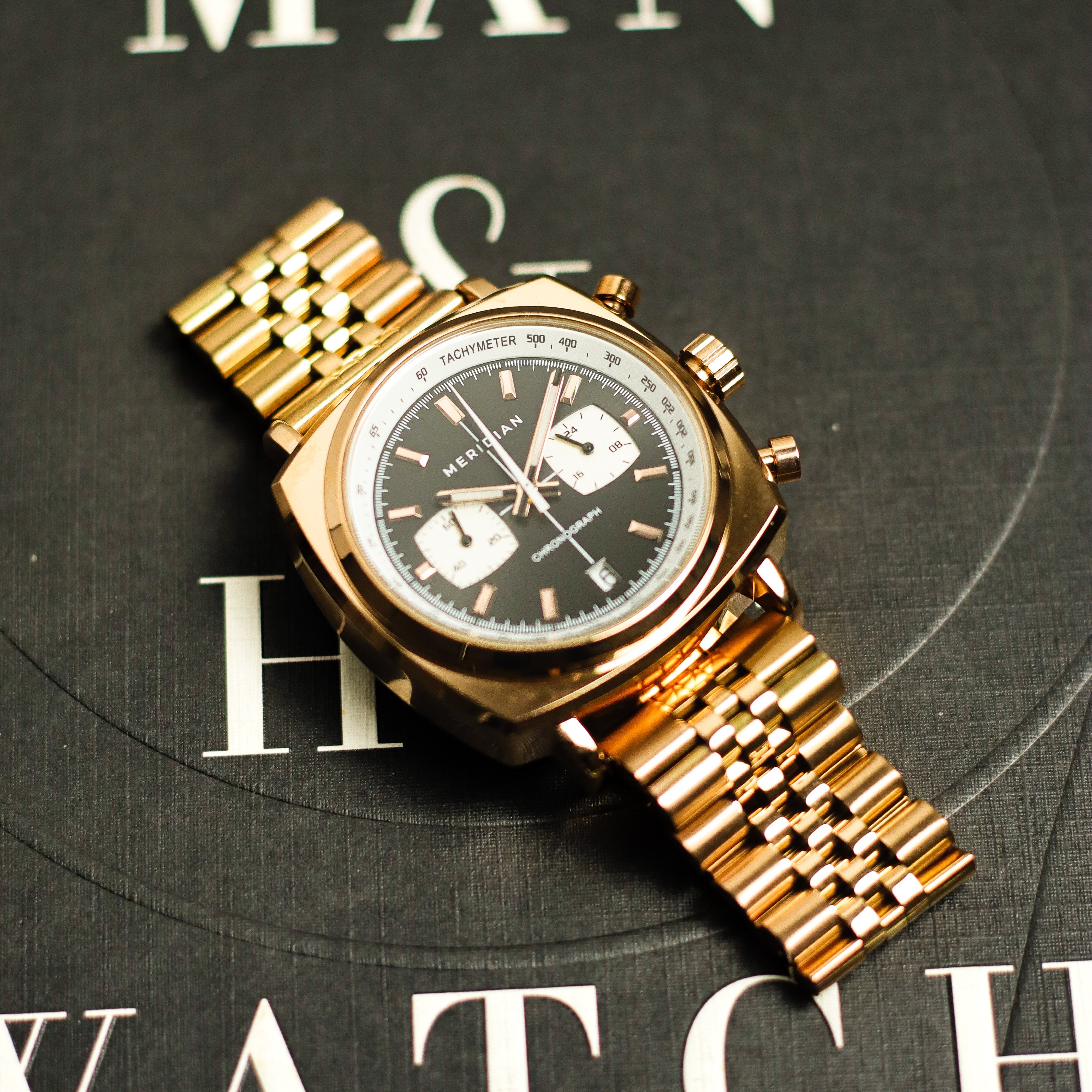 Chrono // Rose Gold & Black