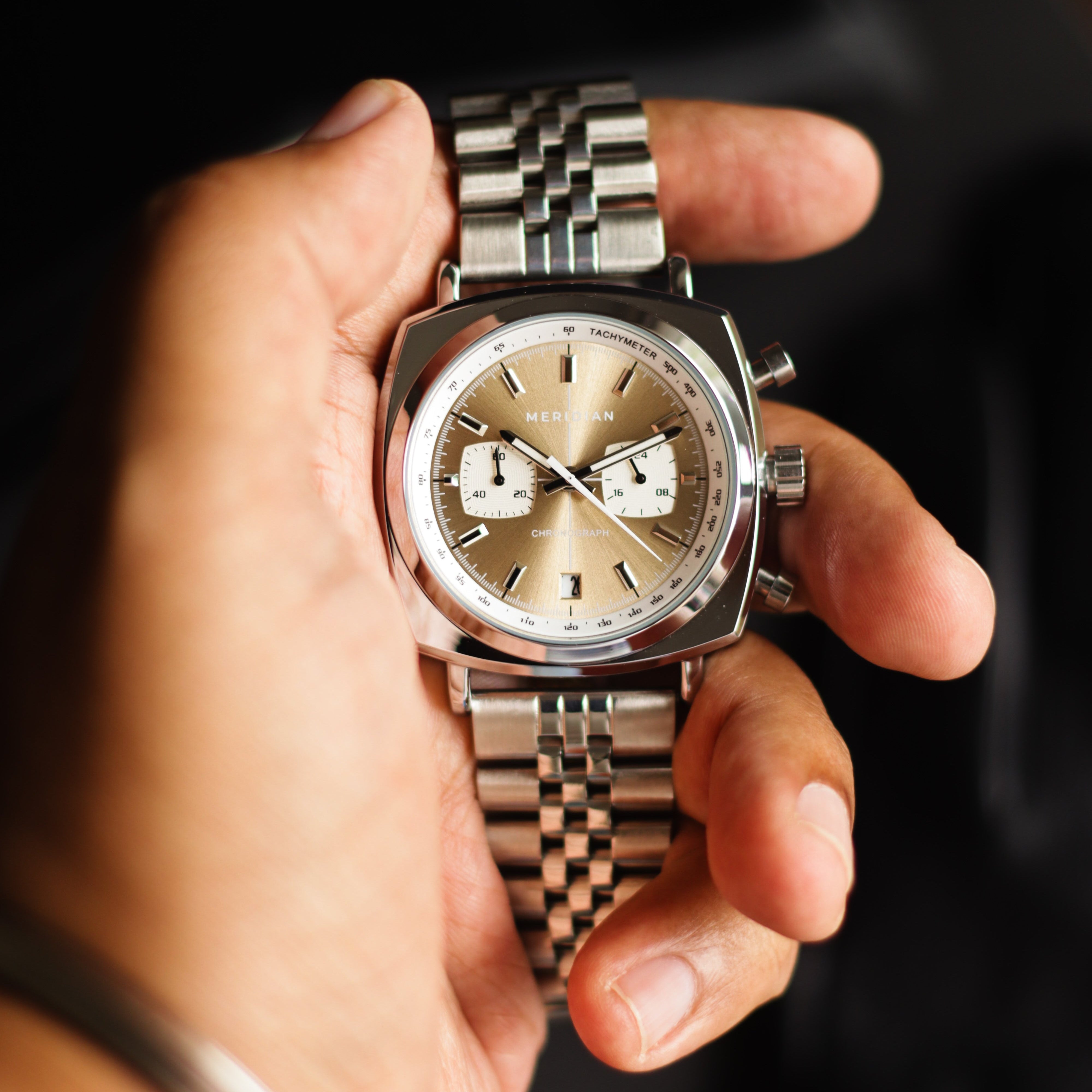 Chrono // Silver & Champagne