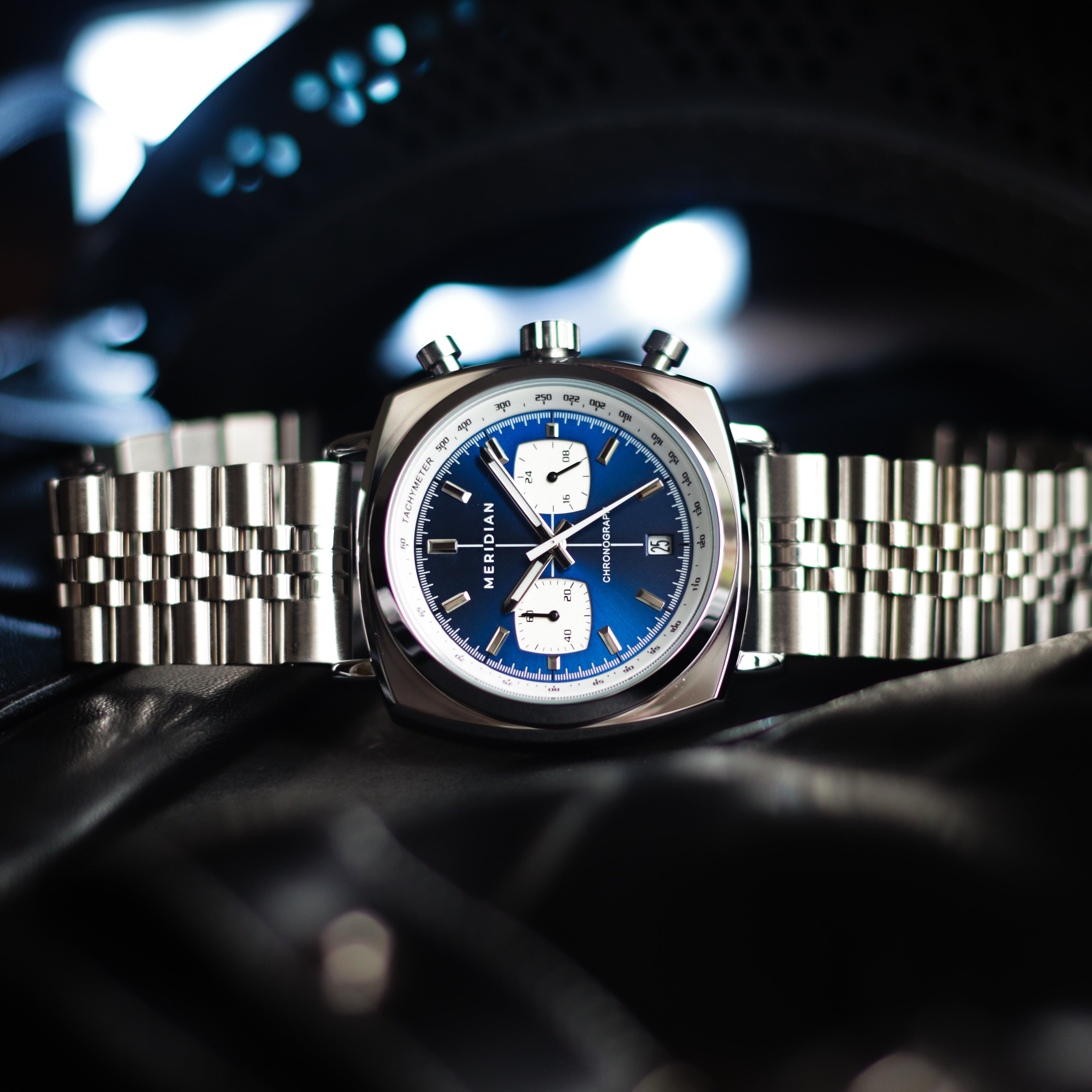 Chrono // Silver & Blue