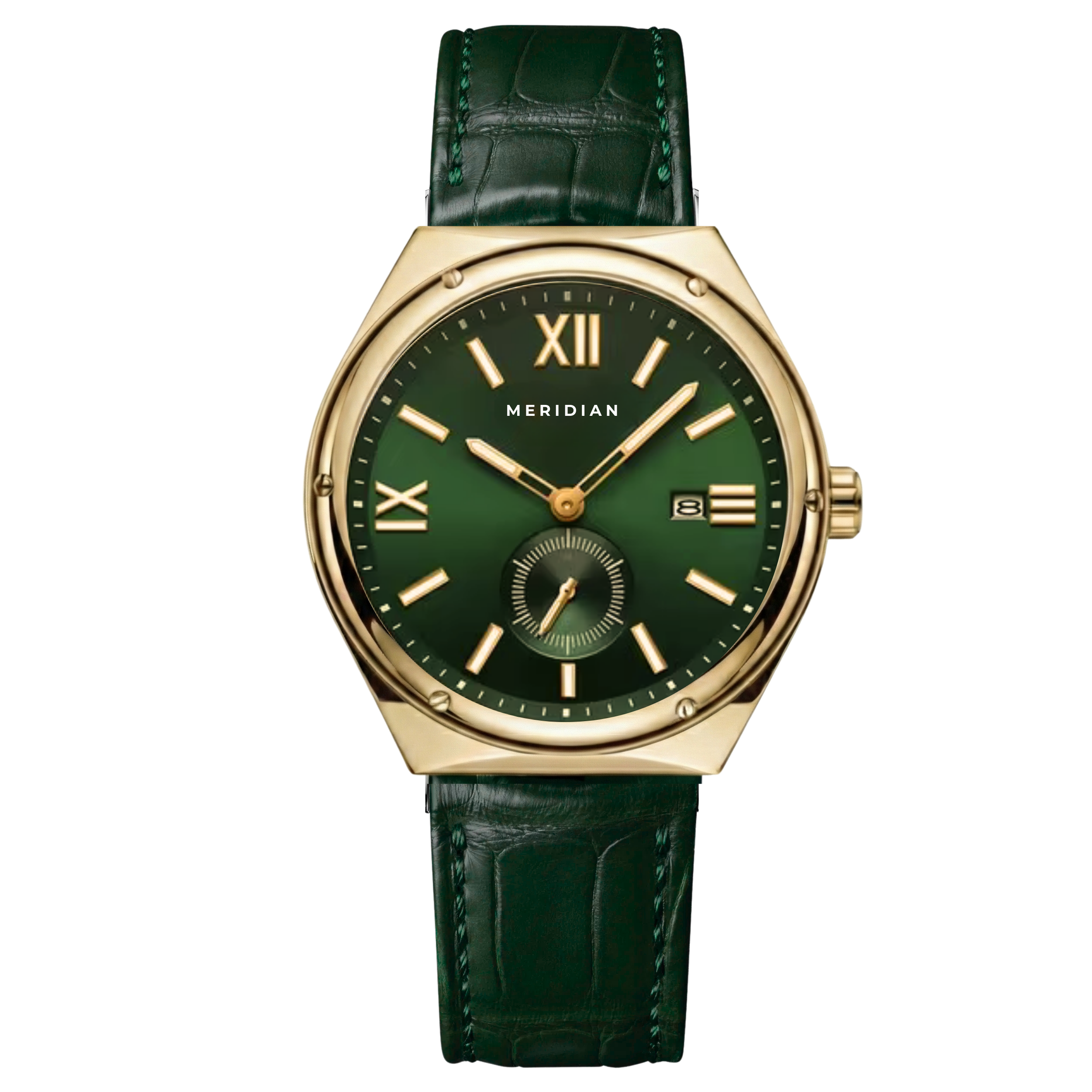 Legacy // Gold & Green Leather