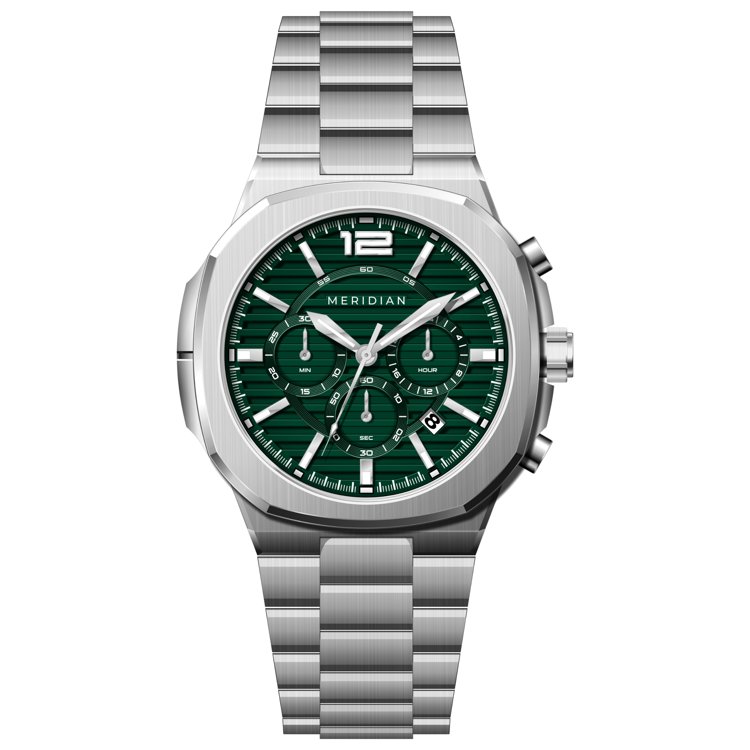 Prestige Chronograph // Silver & Green