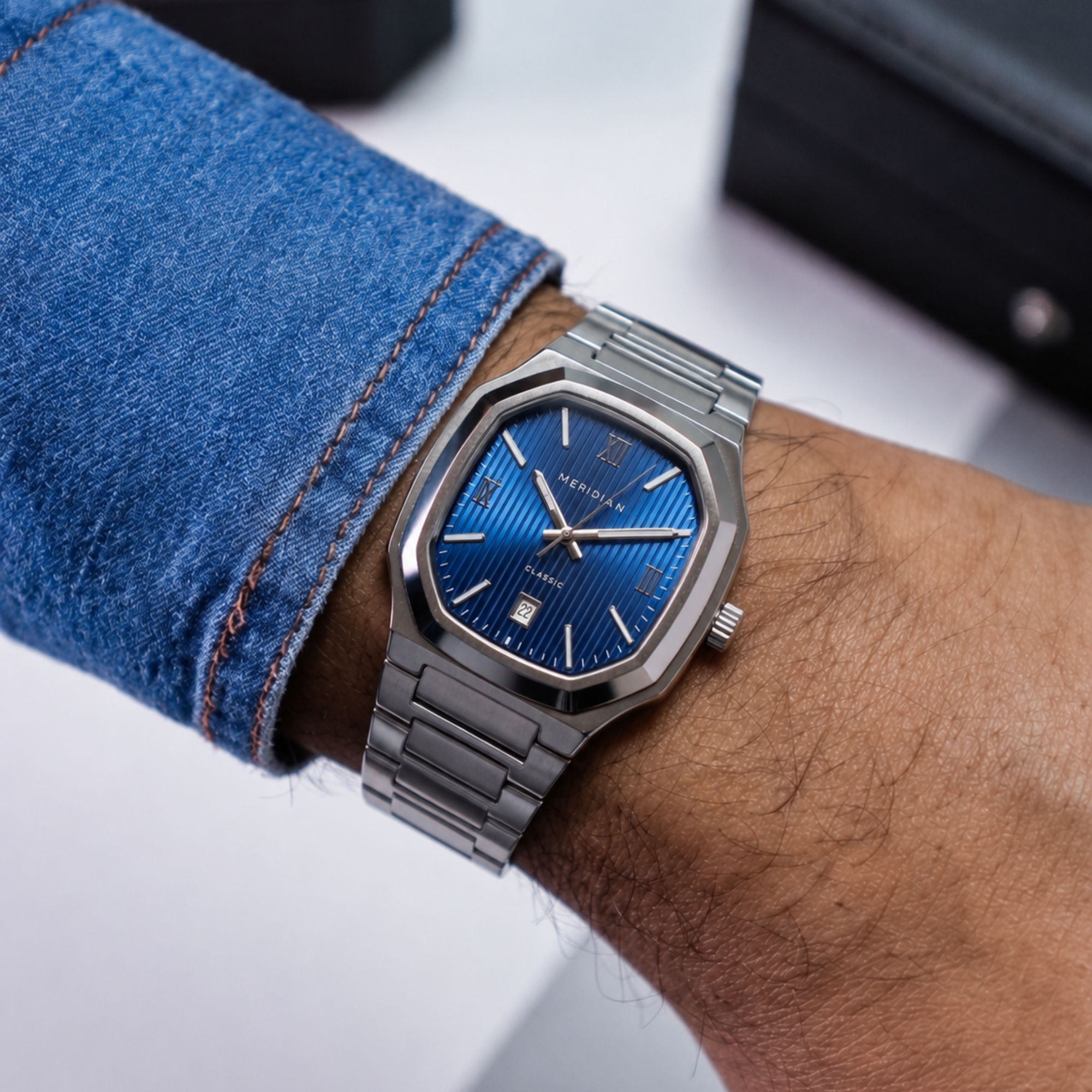 Classic // Silver & Blue