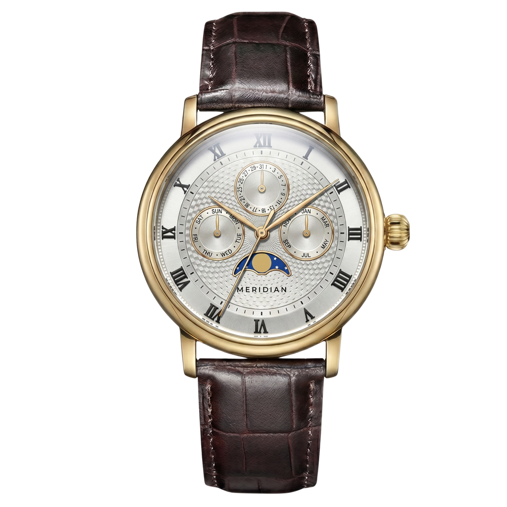 Lunar Aurora White Moonphase Watch