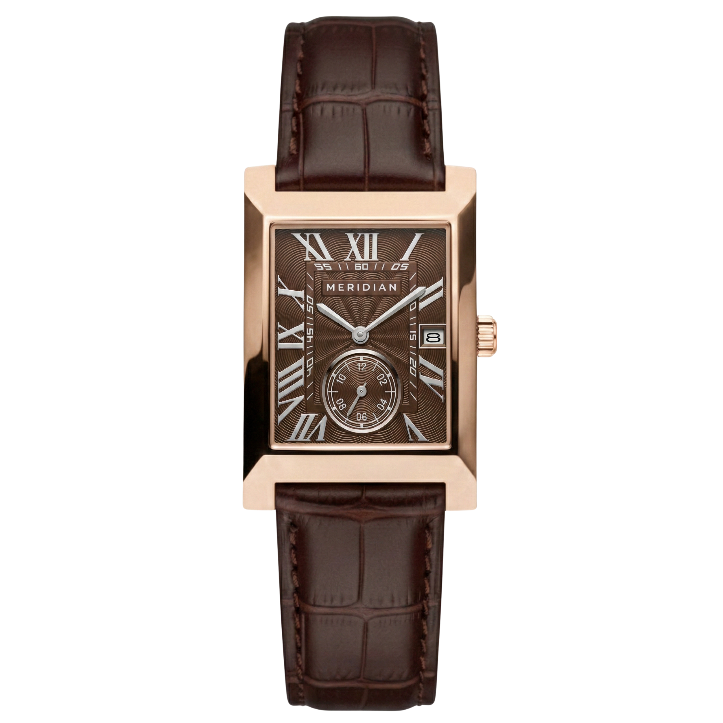 Heritage // Rose Gold & Brown Leather