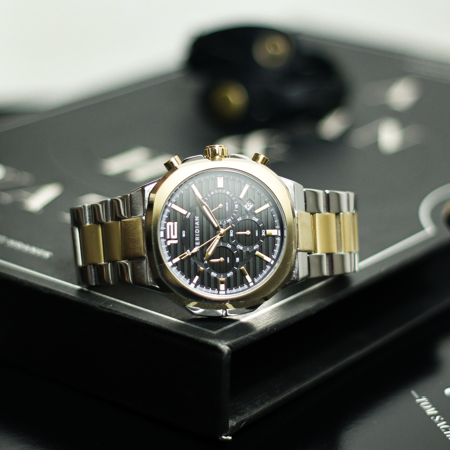 Prestige Chronograph // Silver Gold & Black