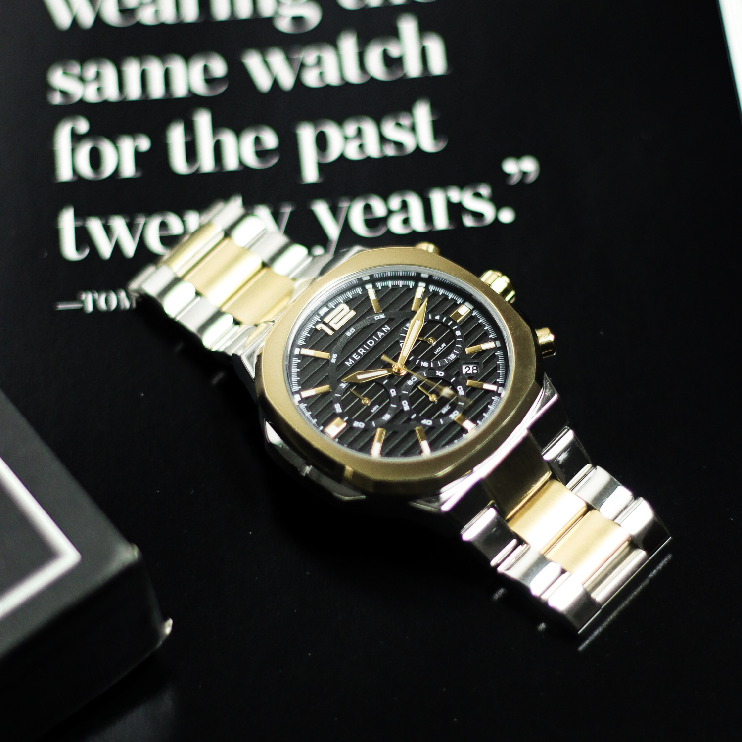 Prestige Chronograph // Silver Gold & Black