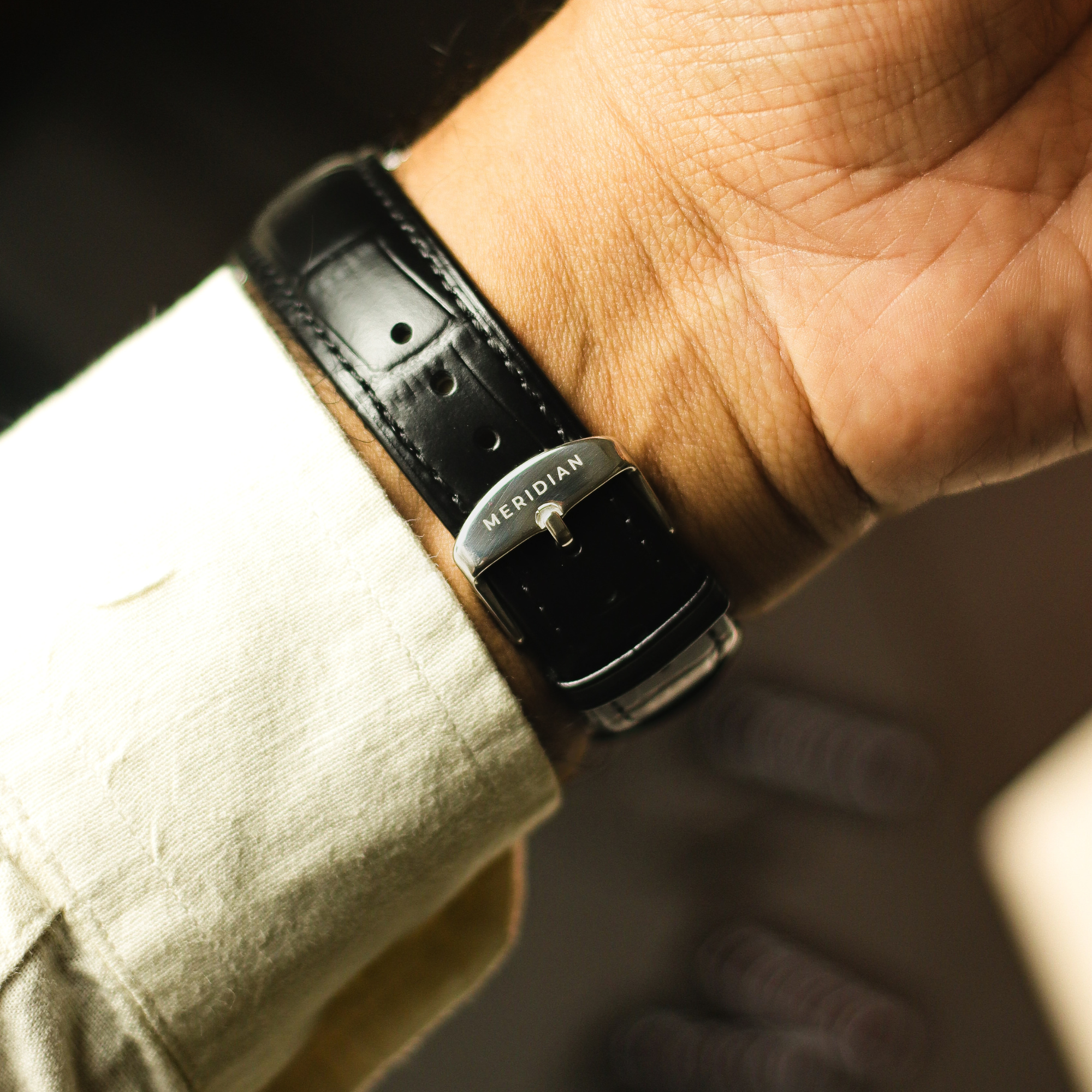 Heritage // Silver & Green Leather