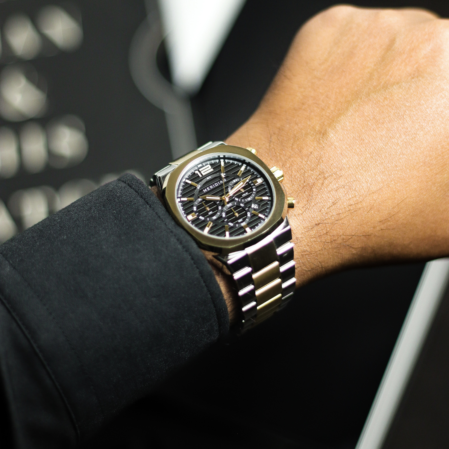 Prestige Chronograph // Silver Gold & Black