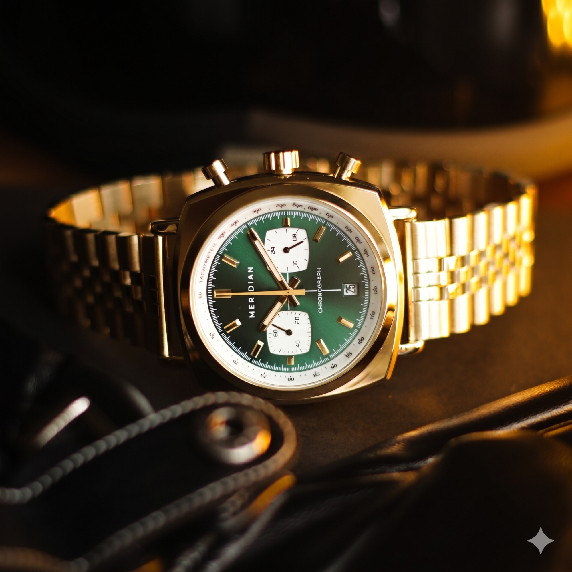 Chrono // Gold & Green