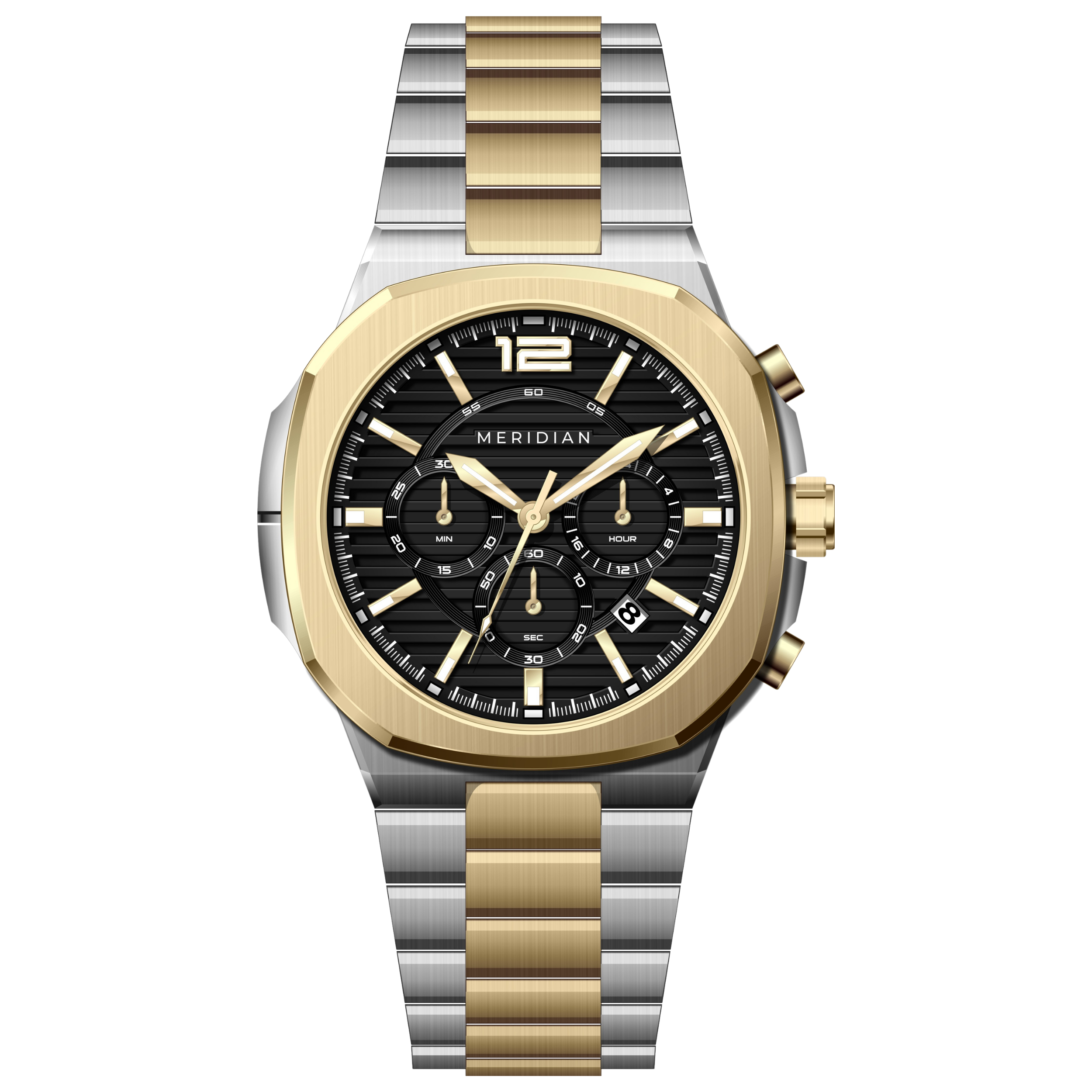 Prestige Chronograph // Silver Gold & Black