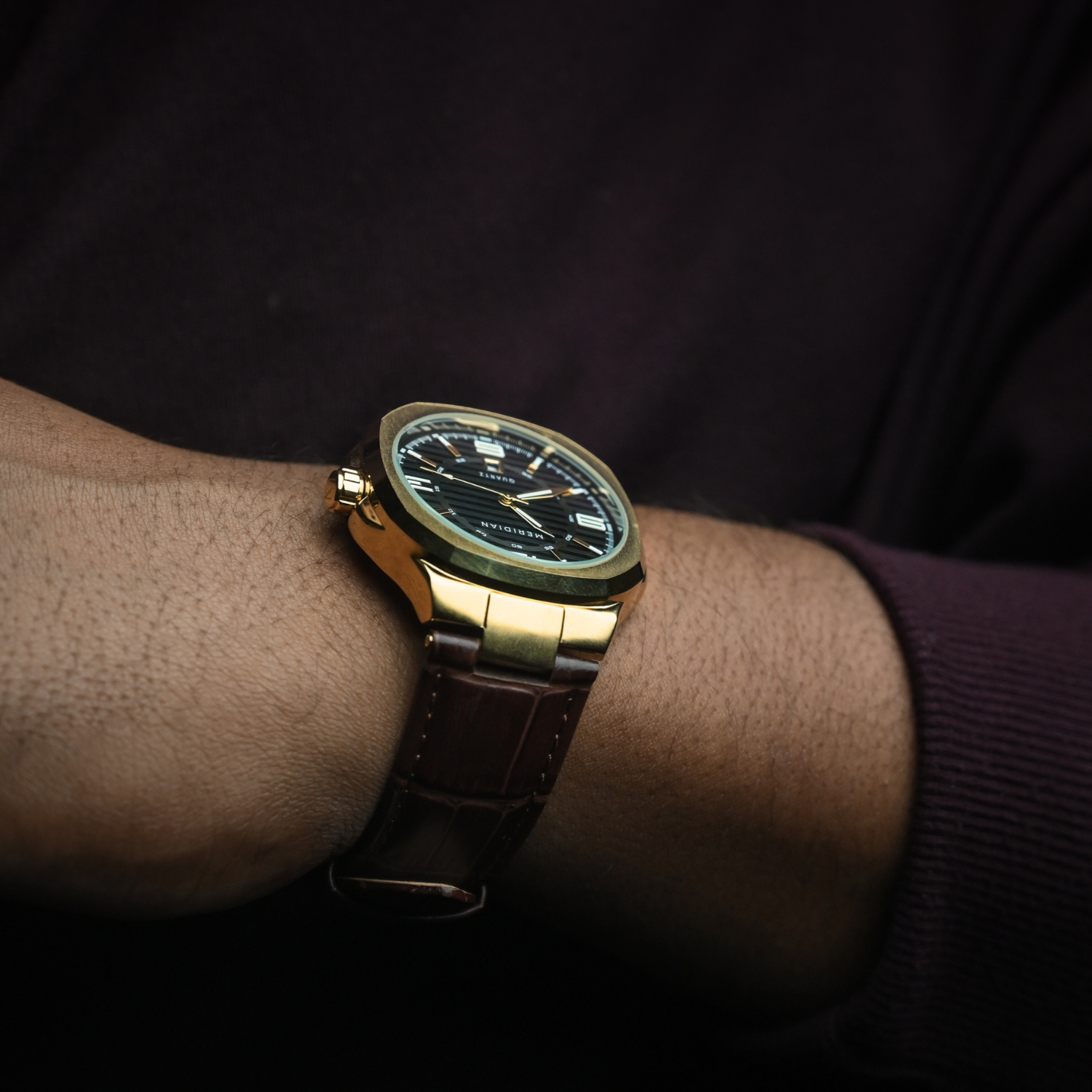 Prestige // Gold & Brown Leather