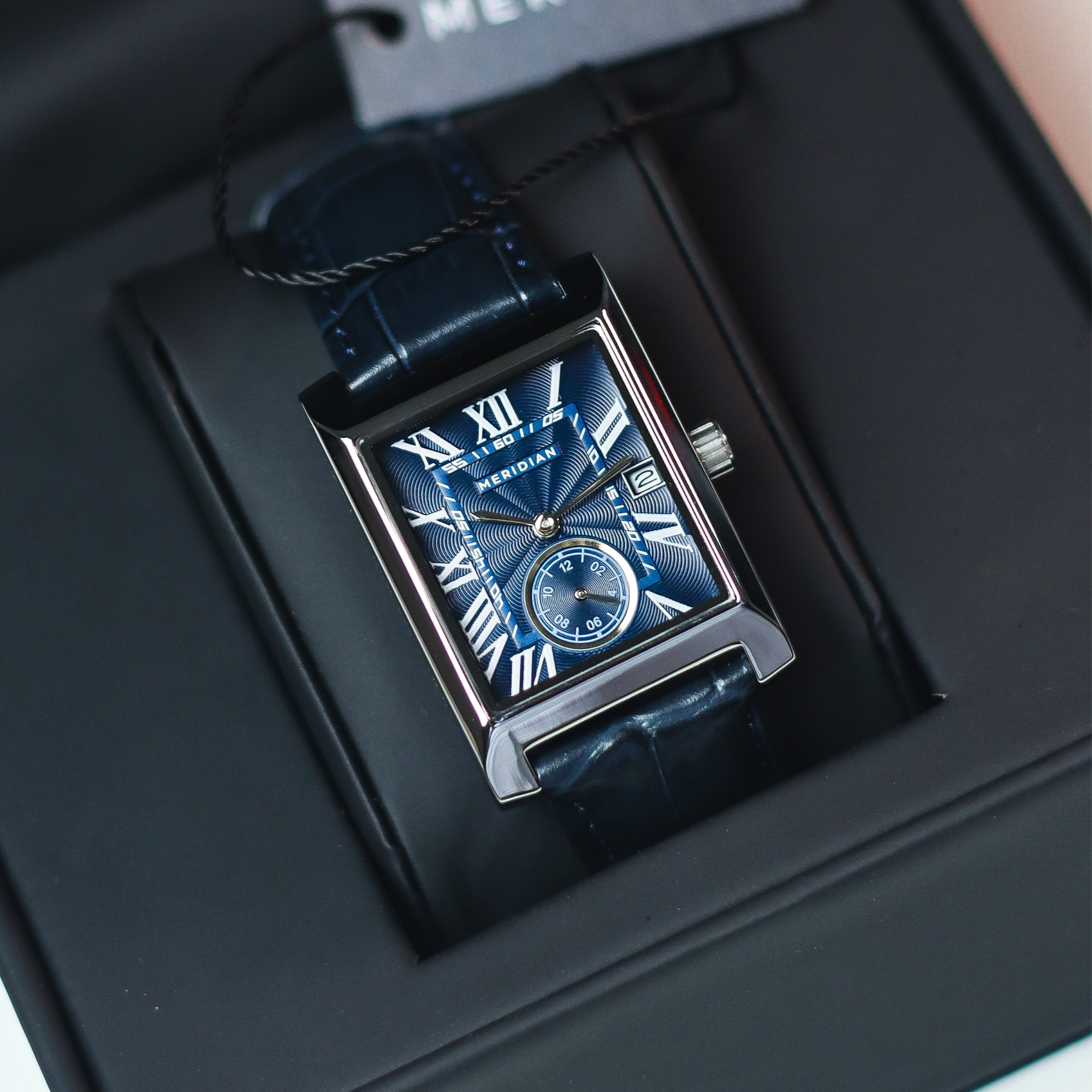 Heritage // Silver & Blue Leather