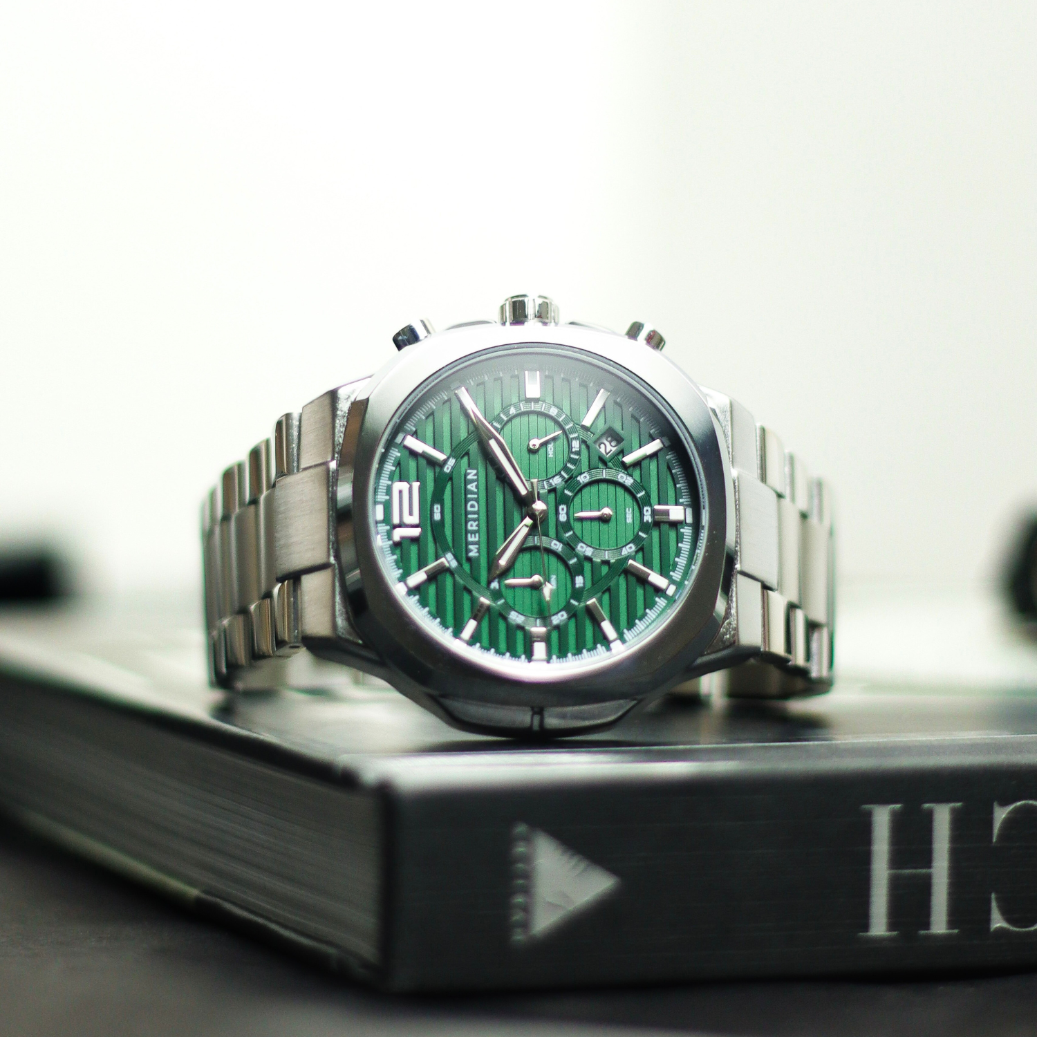 Prestige Chronograph // Silver & Green