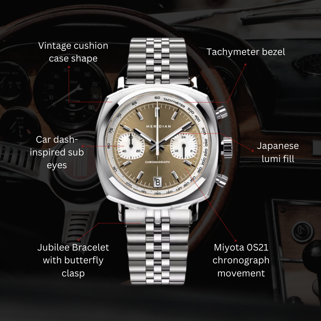 Chrono // Silver & Champagne