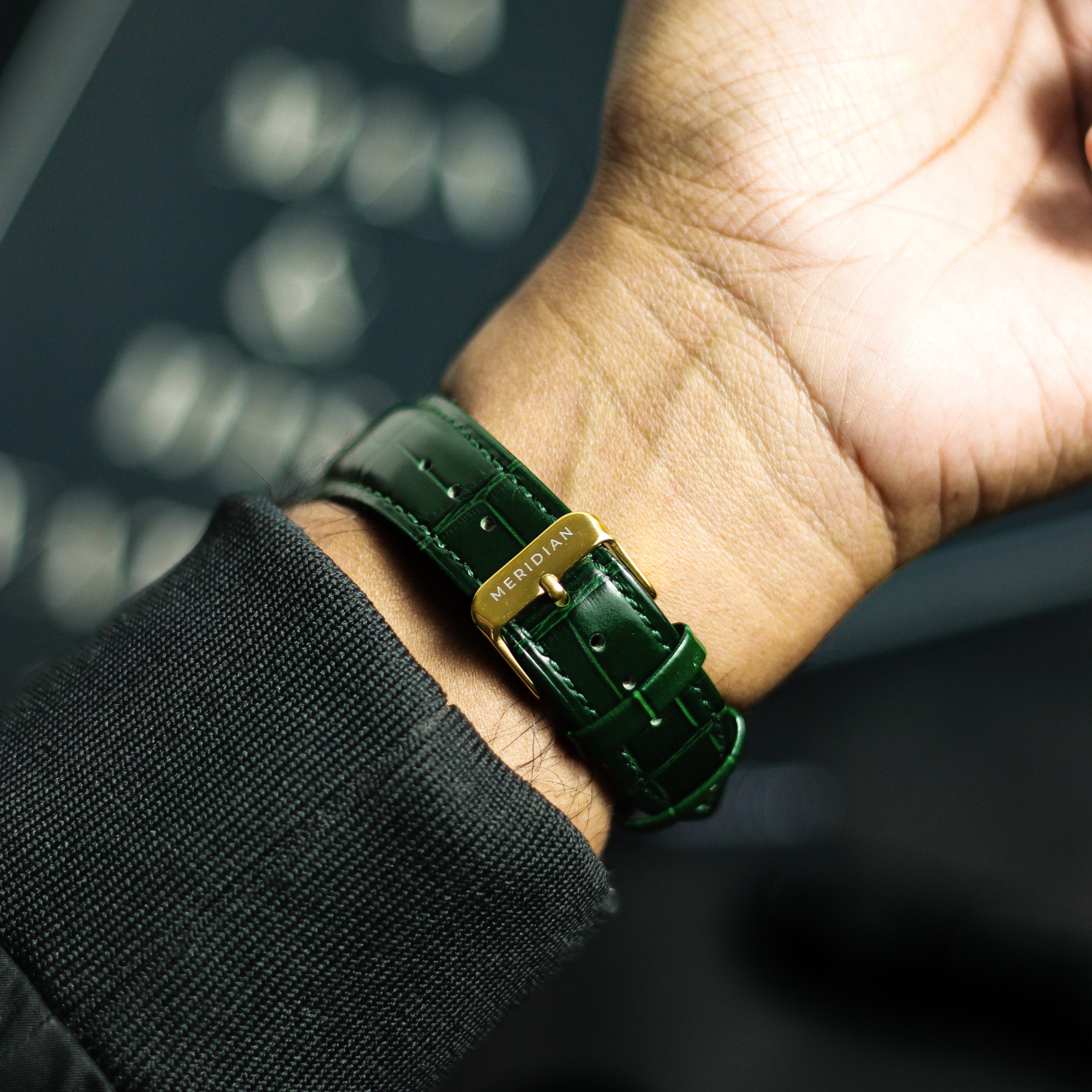 Legacy // Gold & Green Leather