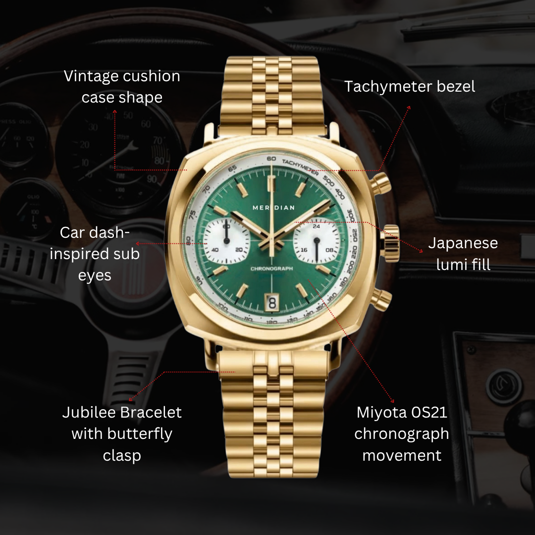Chrono // Gold & Green