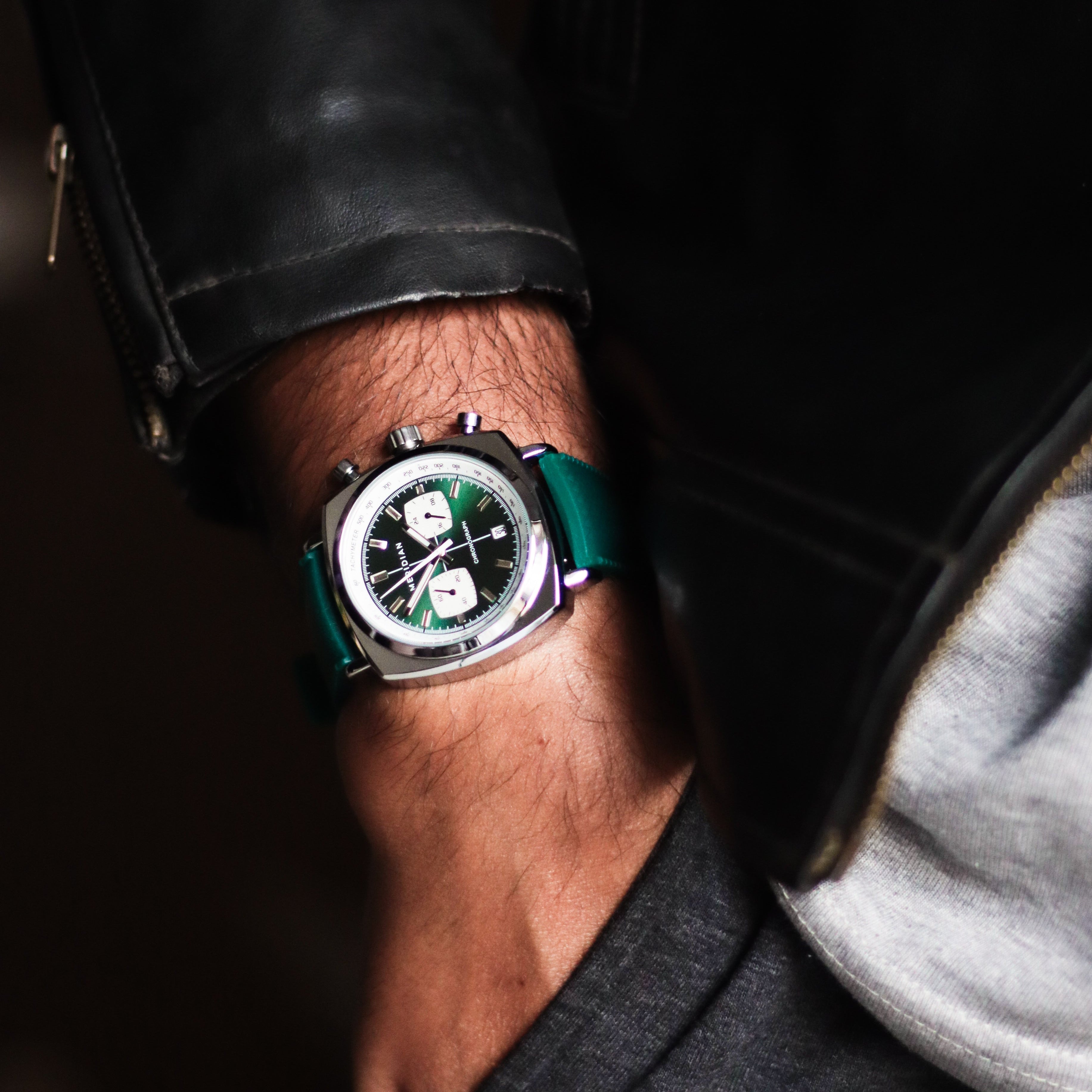 FKM Rubber Strap (22mm) for Chrono Collection - GREEN