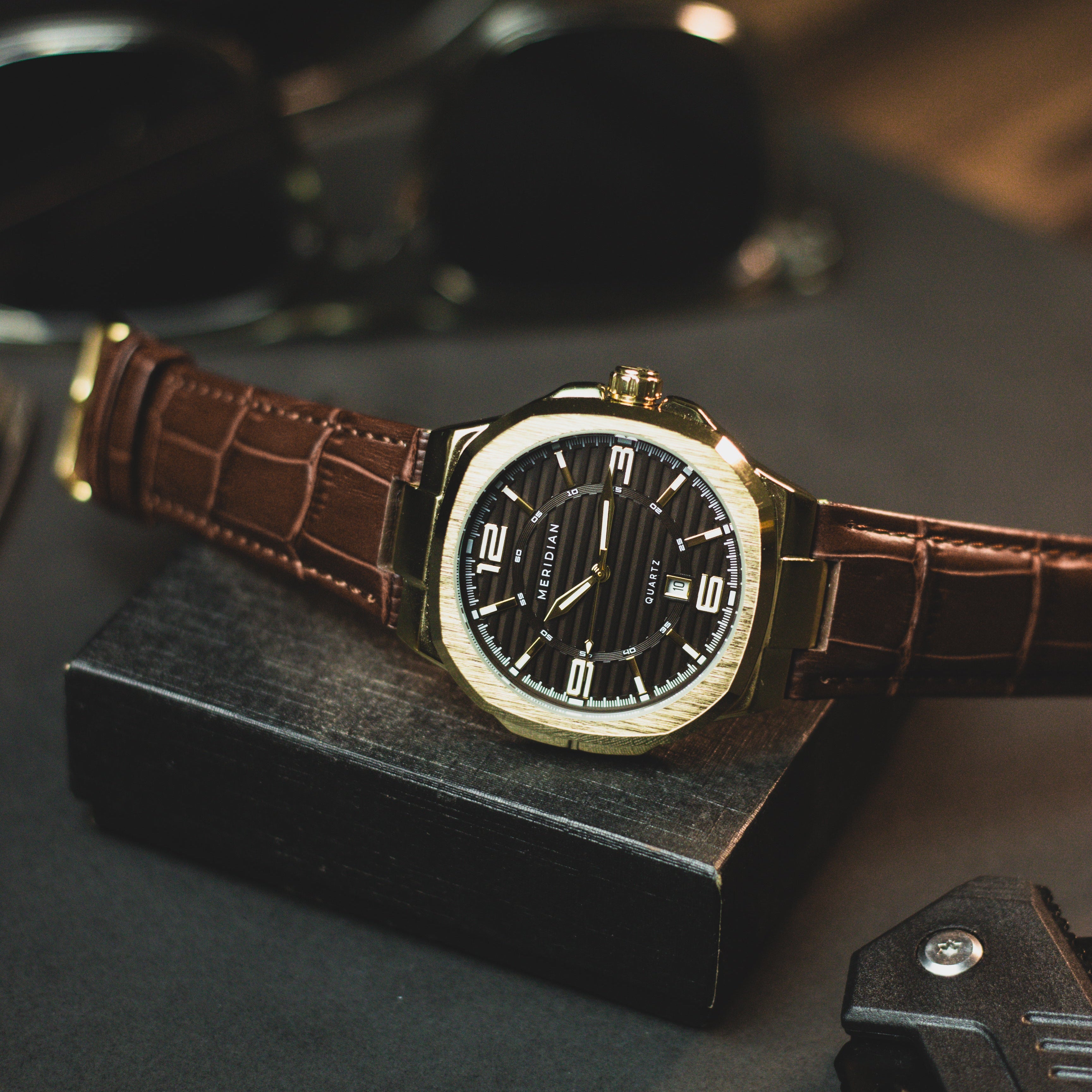 Prestige // Gold & Brown Leather