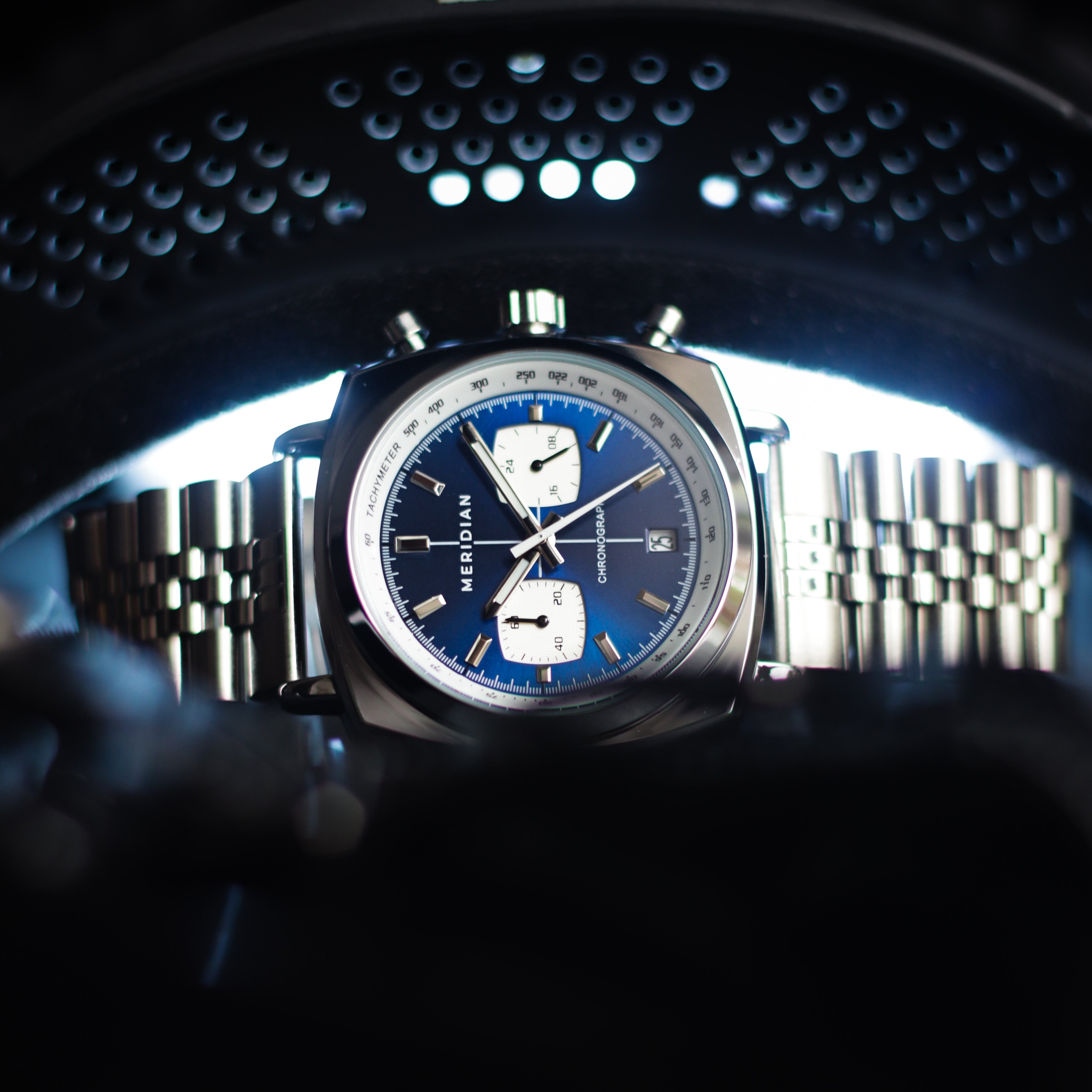 Chrono // Silver & Blue