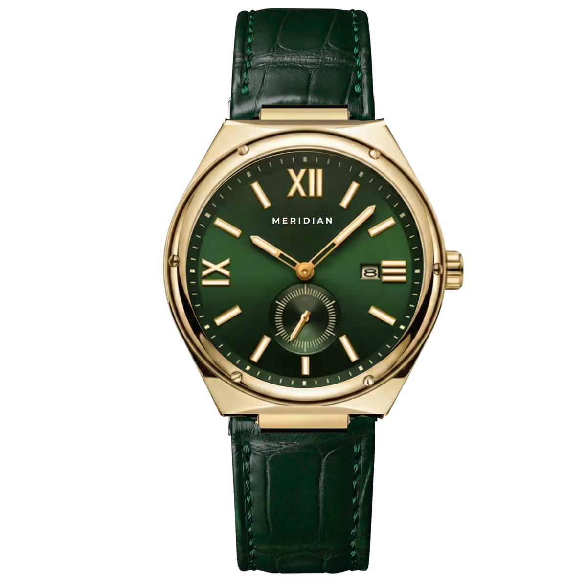 Legacy // Gold & Green Leather